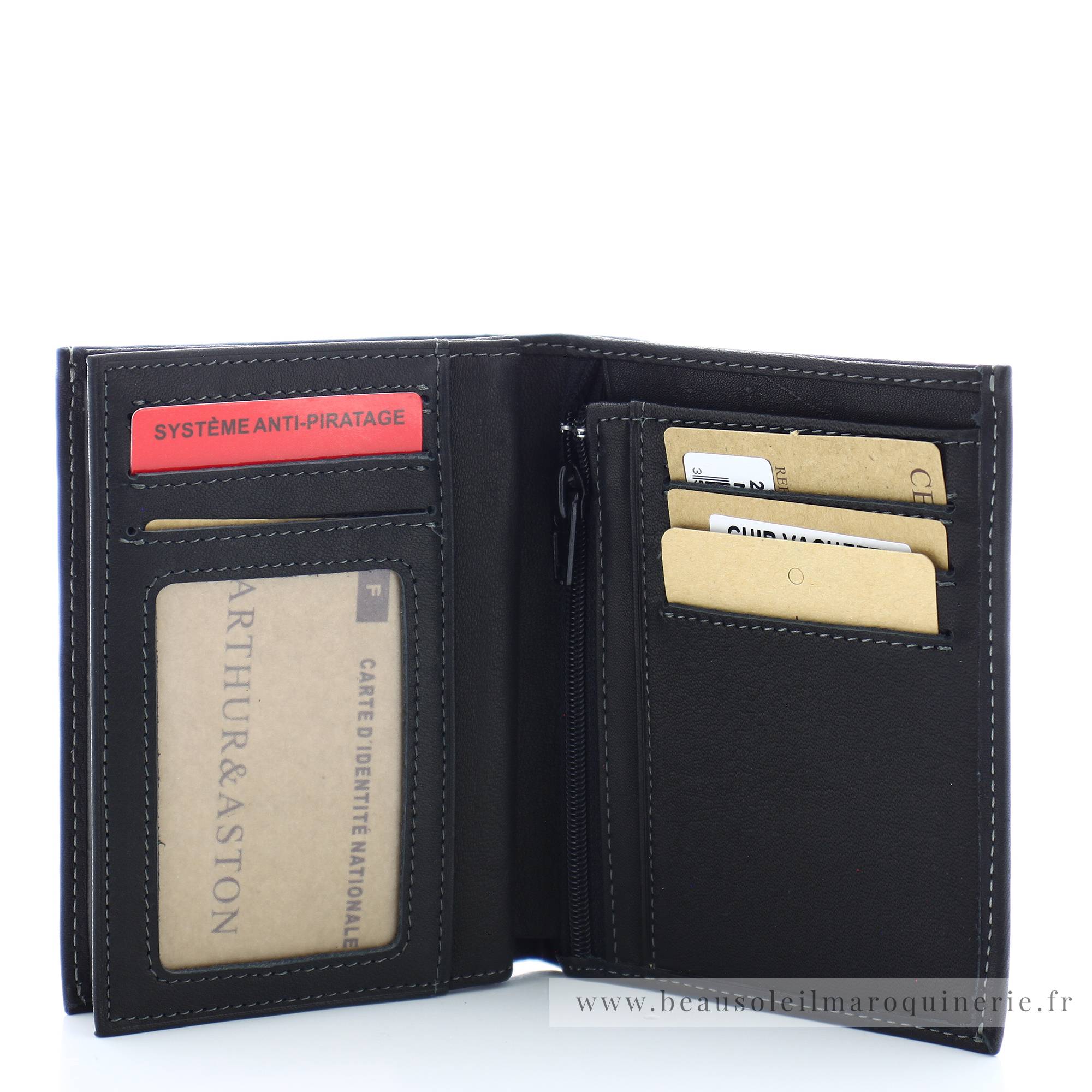Arthur Aston Portefeuille en cuir homme Gabriel