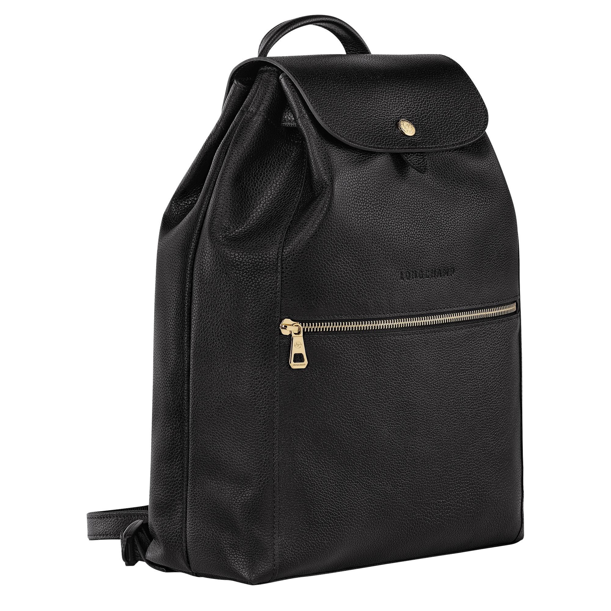 Sac à dos Femme Longchamp Le Foulonné L1550021001 Noir de profil