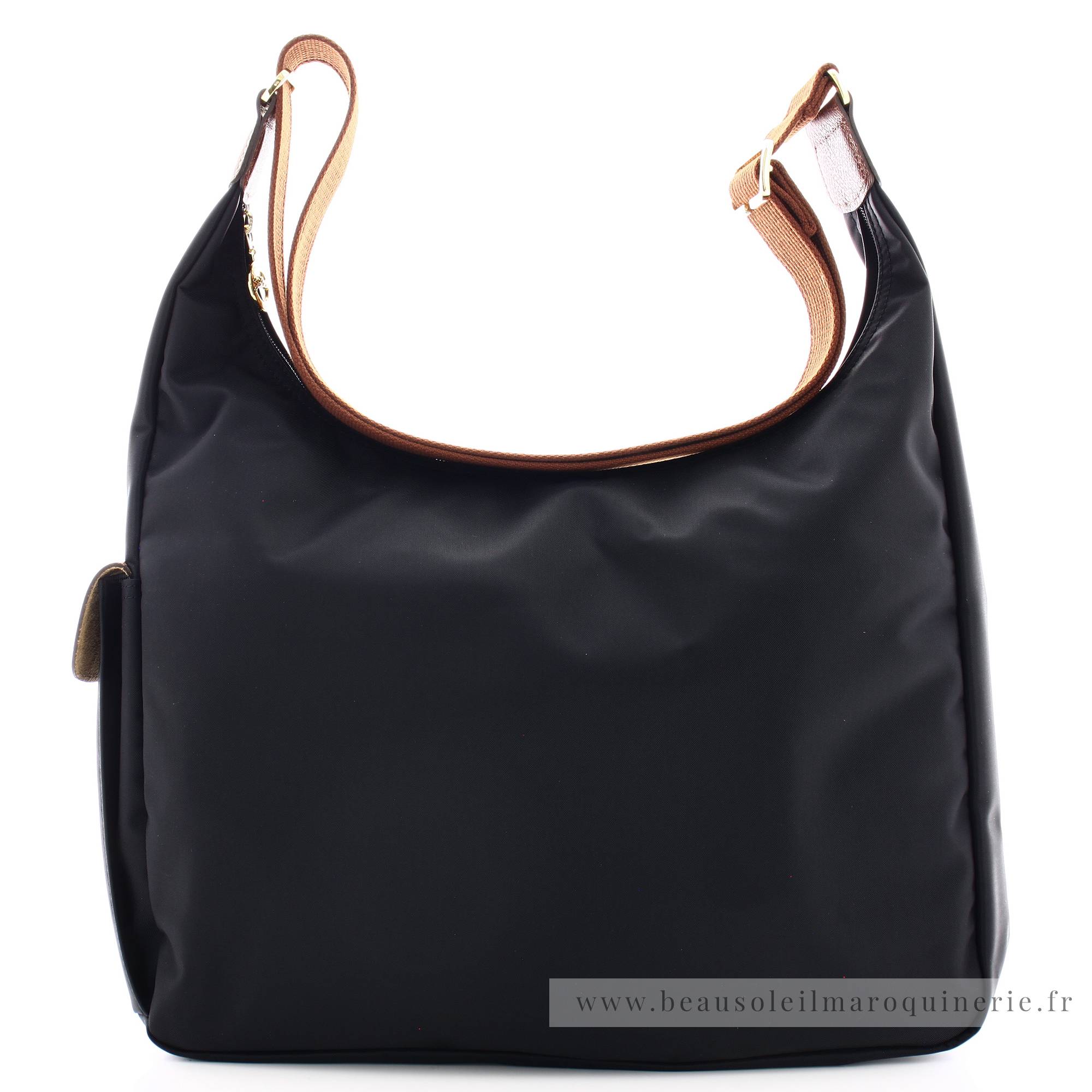 Grand sac besace Longchamp Le Pliage Original L2450089001 couleur Noir vue de dos