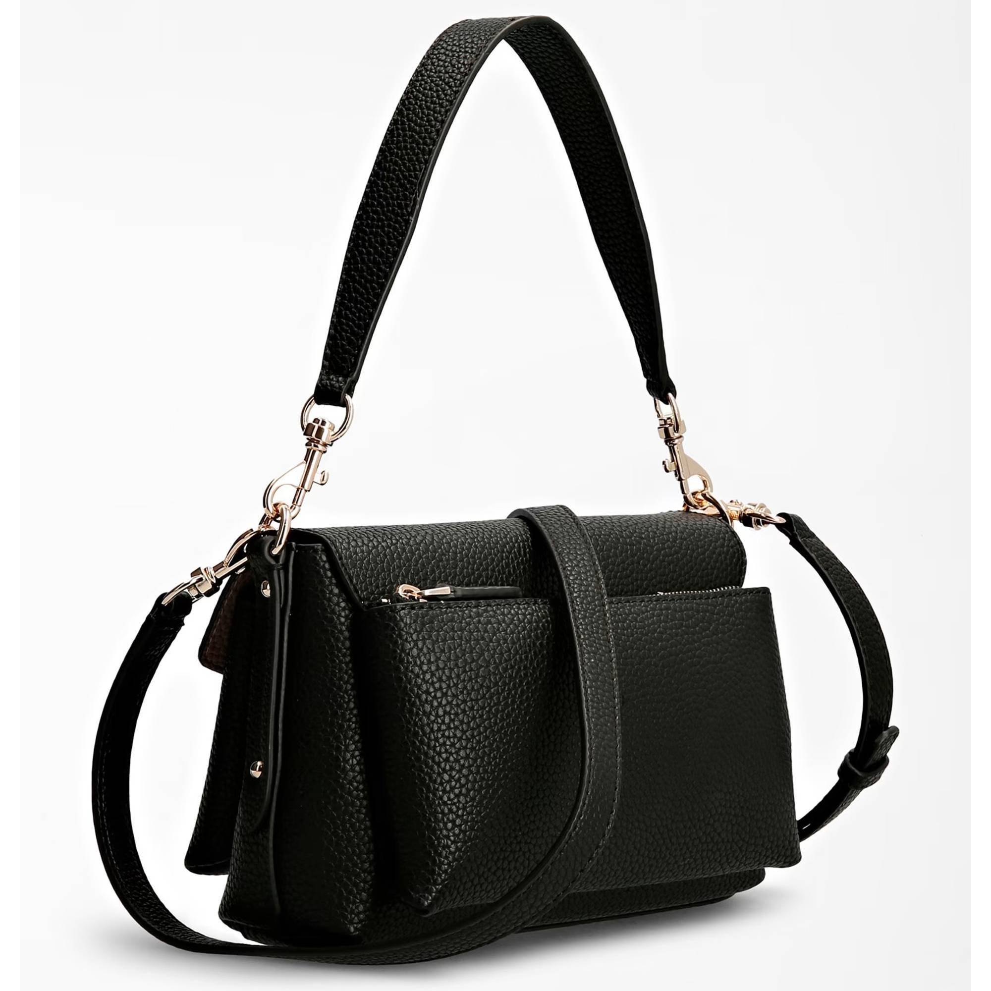 Mini sac Guess porté épaule eco brenton HWEVG839019 couleur noir vue de dos