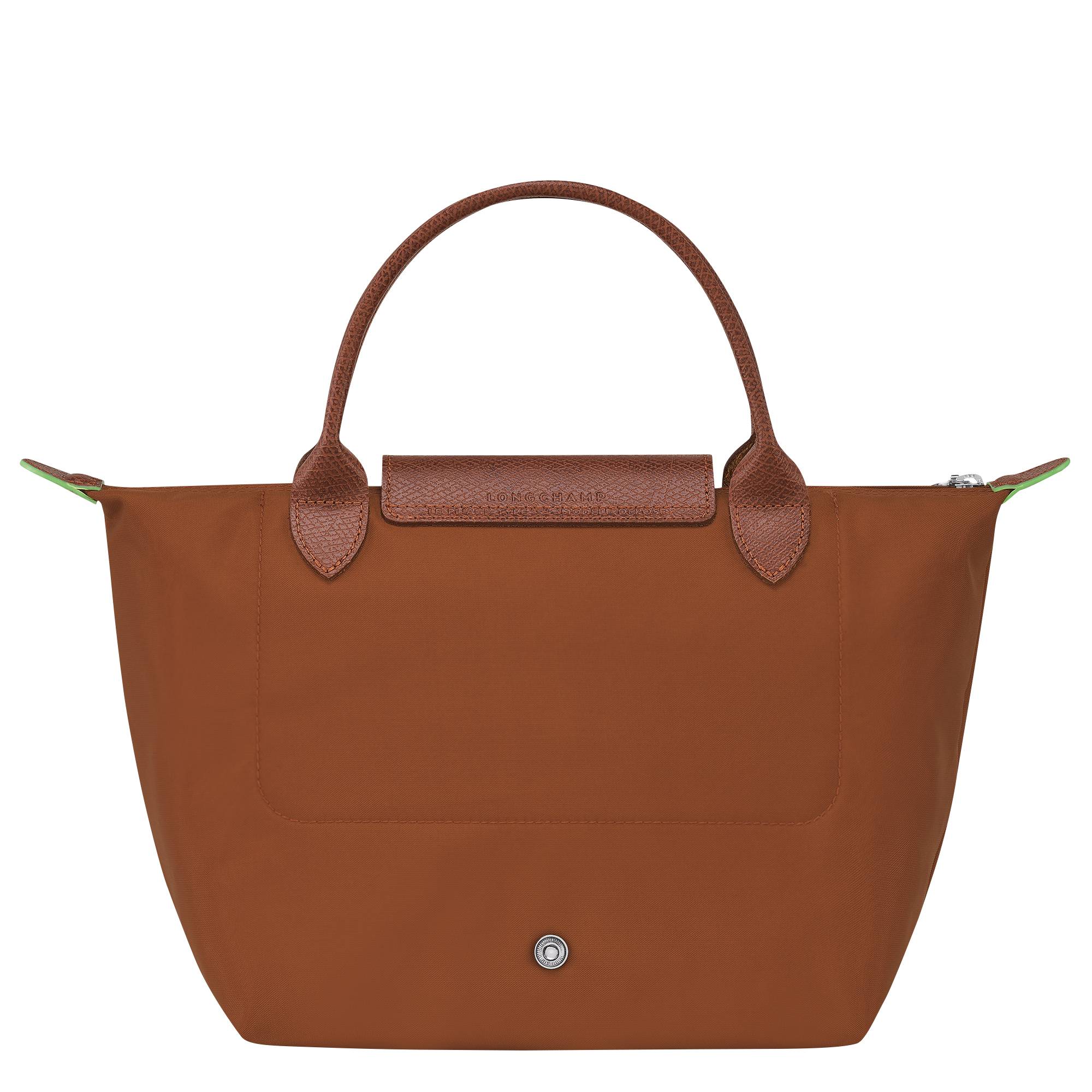 Petit sac à main S Longchamp Le Pliage Green 	
L1621 919 504 couleur cognac, vue de dos