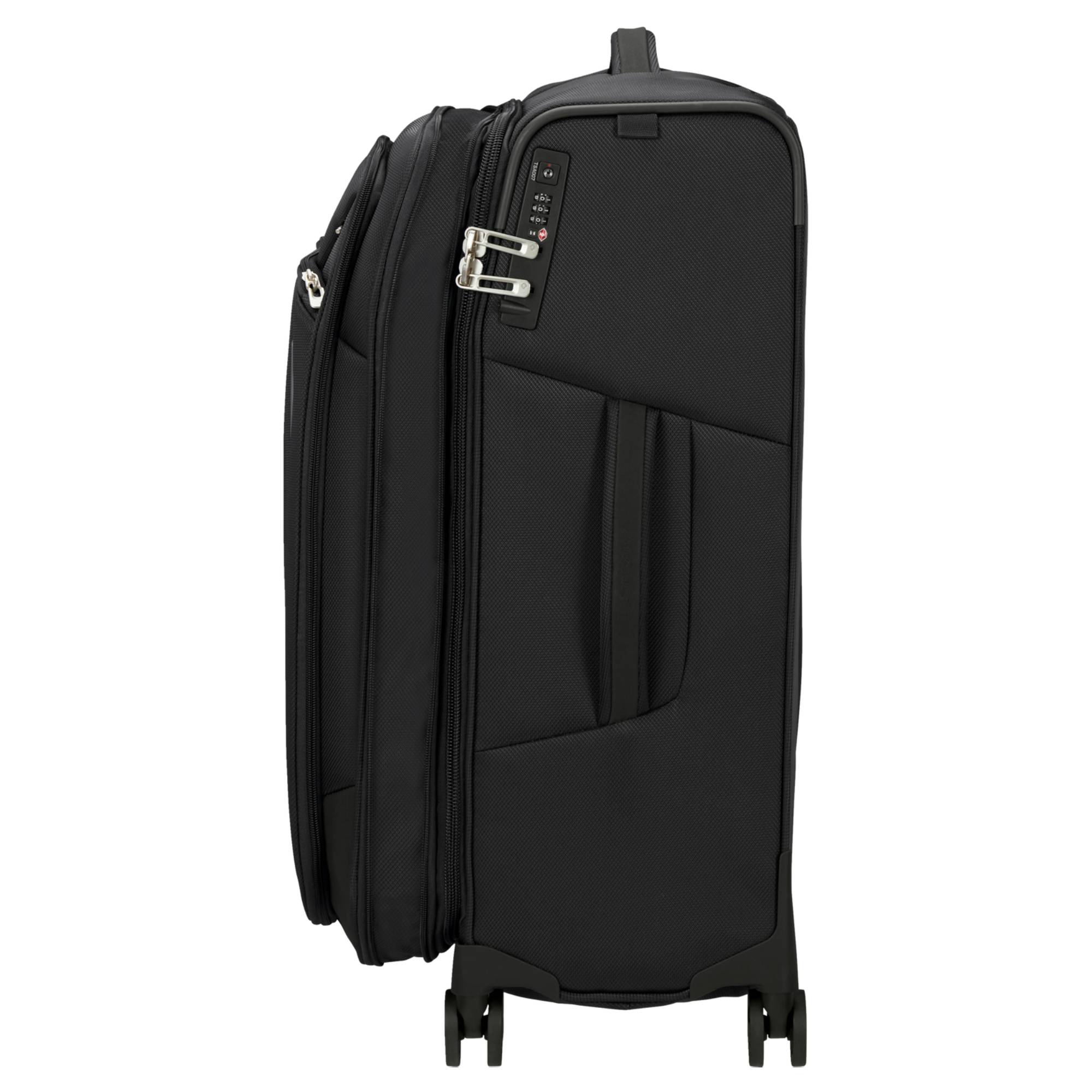 Valise 4 roues extensible Samsonite Respark 143330 7416 de couleur Ozone Black, vue de près