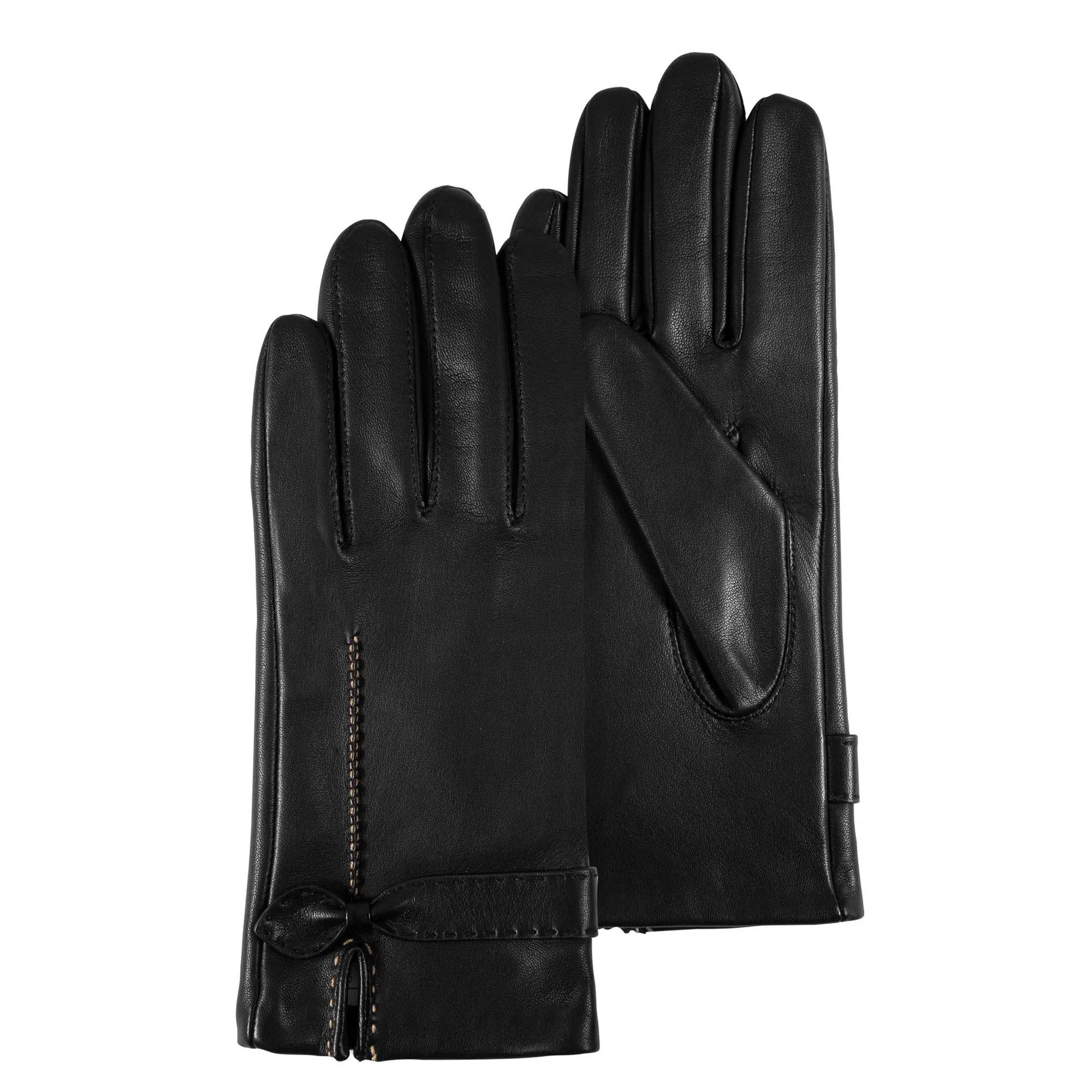 Gants femme Isotoner cuir d agneau doubles soie 68655