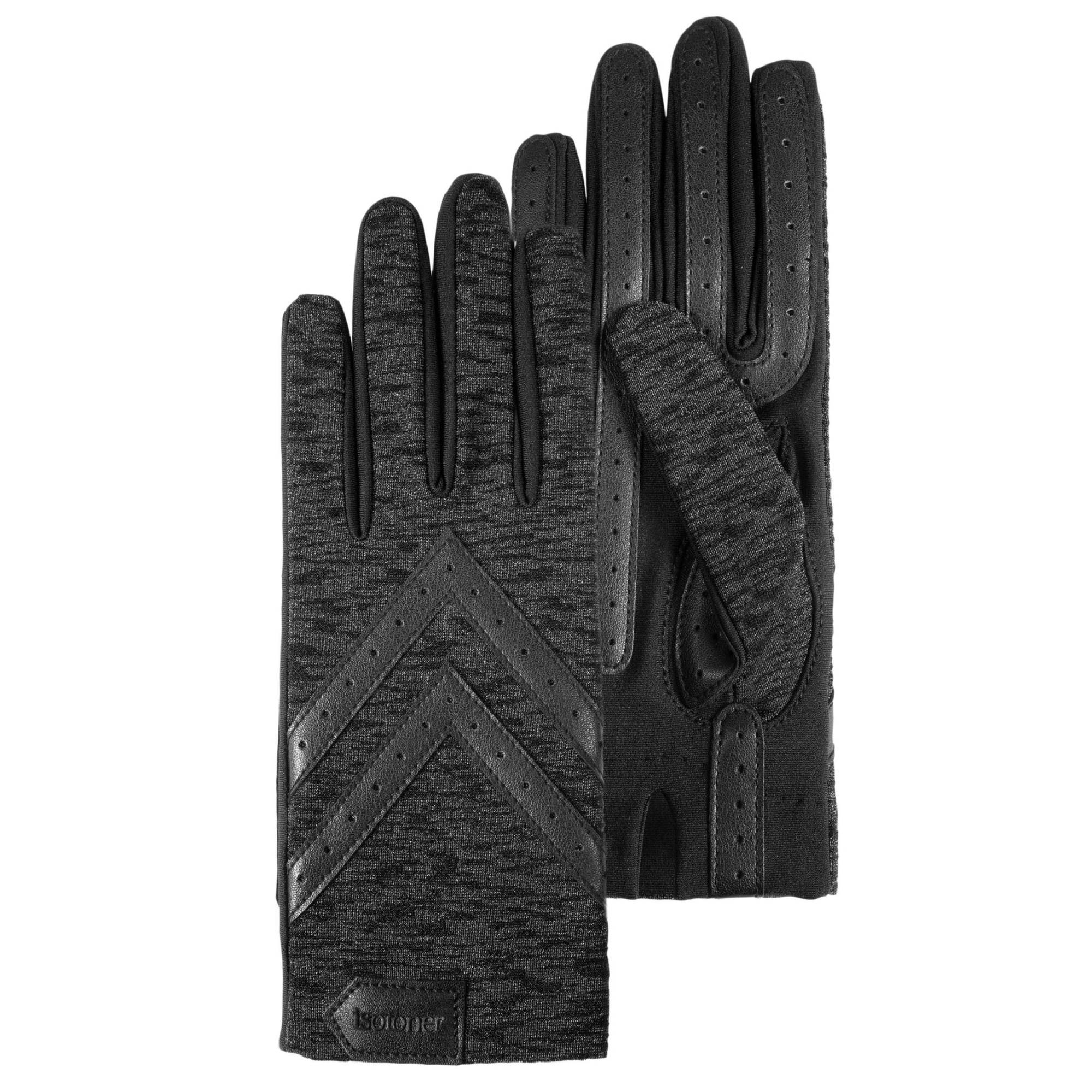 Gants femme Isotoner compatibles écrans tactiles 23094IMP imprimé vue de face