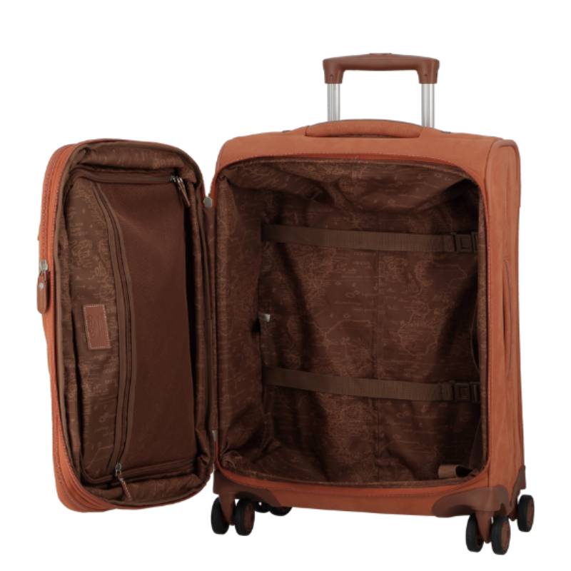 Valise cabine 4 roues New Uppsala Jump 4450NUTER Terracotta ouvert