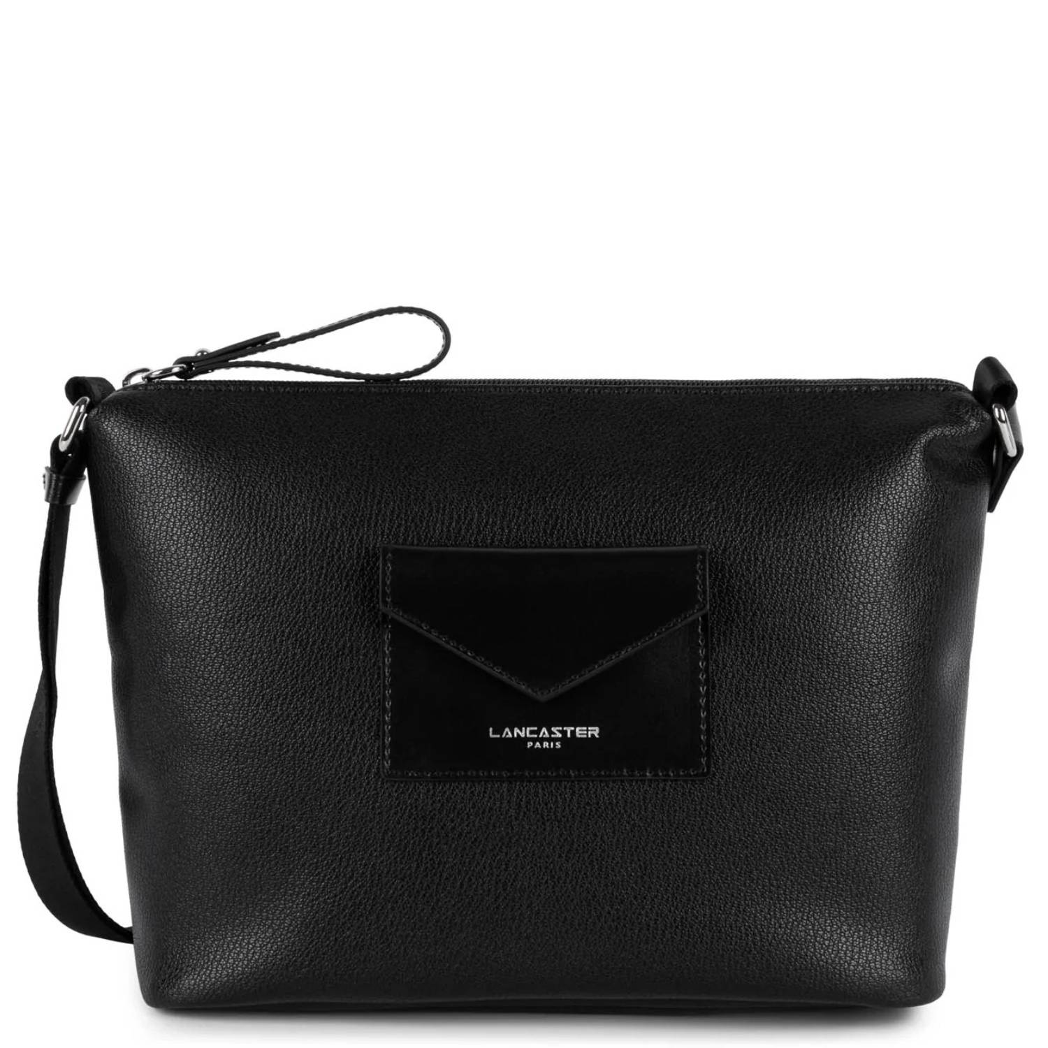 Sac trotteur Lancaster Zippé Maya 517-84-NOIR couleur noir, vue de face