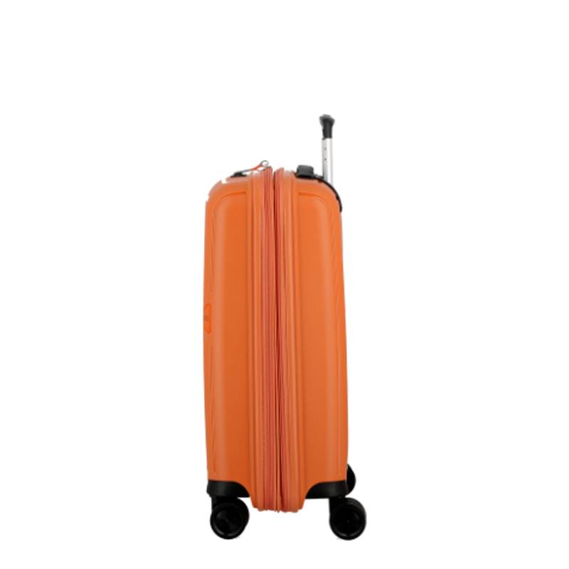 Valise Cabine Jump Extensible 4 roues TXC 2 TX20ORA couleur orange, vue de côté