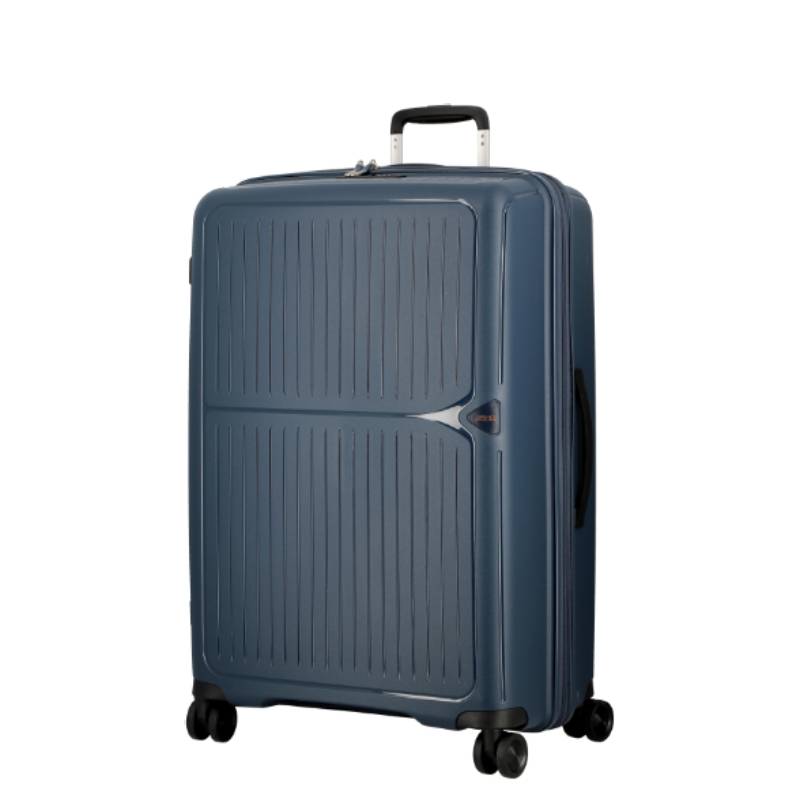 Grande valise Jump extensible TXC 2 77cm TX28BLE bleu vue de profil