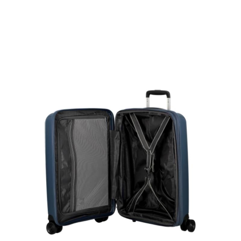 Grande valise Jump extensible TXC 2 77cm TX28BLE bleu vue intérieur