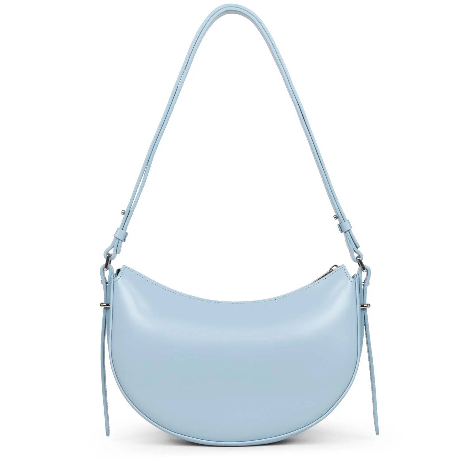 Sac demi-lune zippé Lancaster Suave Ace 433-28-BL/CI couleur Bleu ciel vue de dos