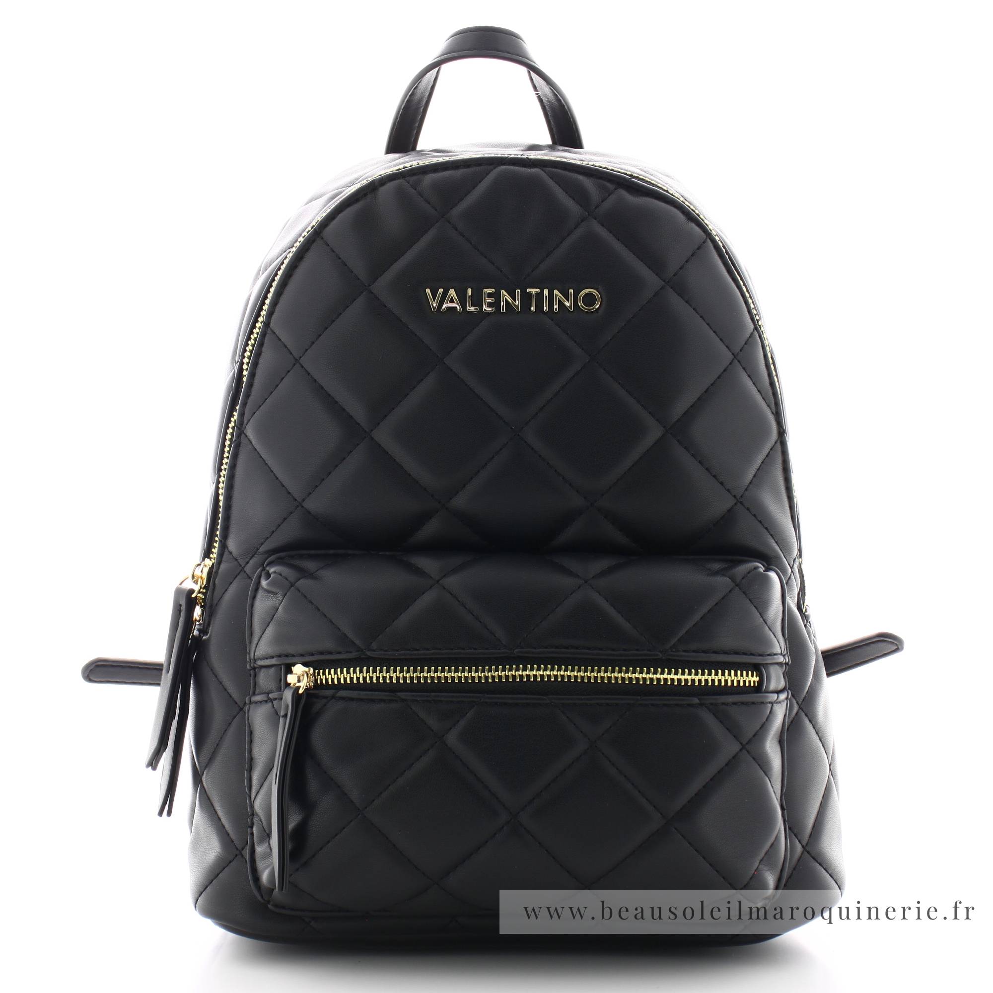 Sac à dos Valentino Bags design matelassé Ocarina VBS3KK37. Retour