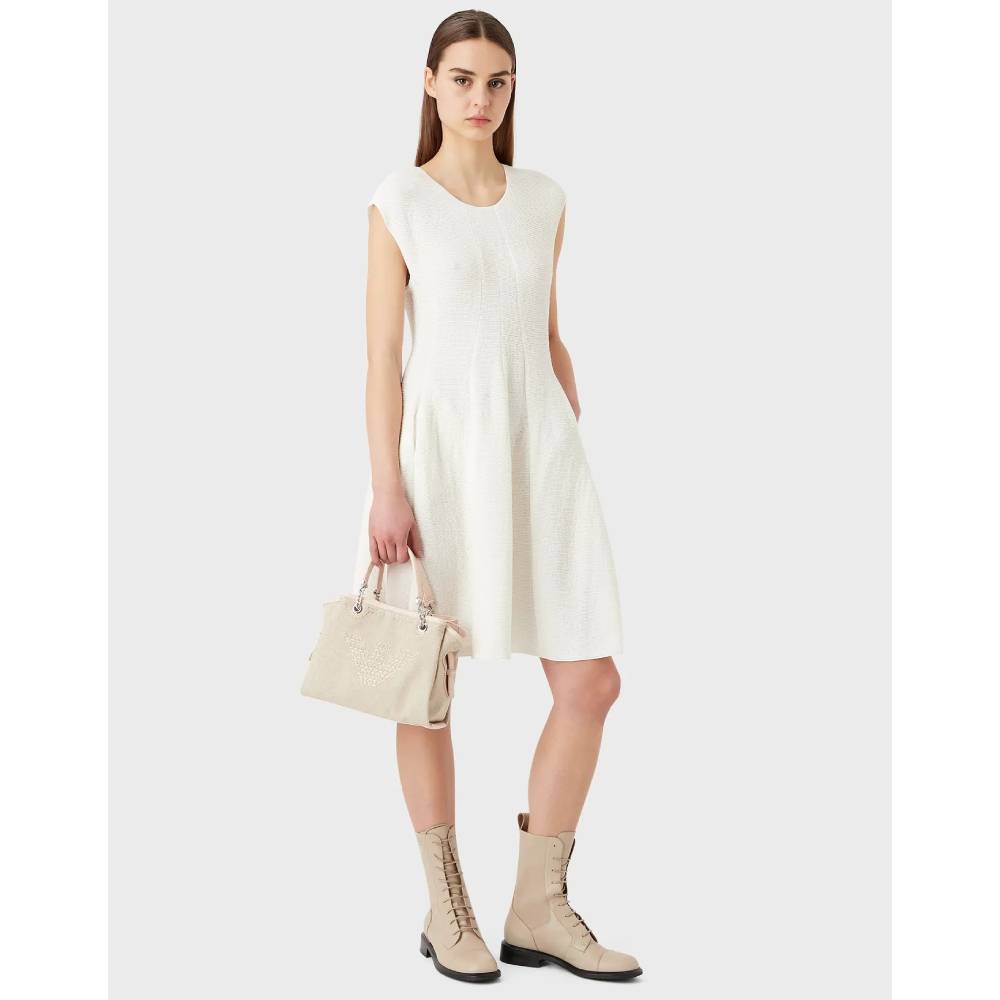 Emporio Armani Sac main Annie en lin avec grande broderie