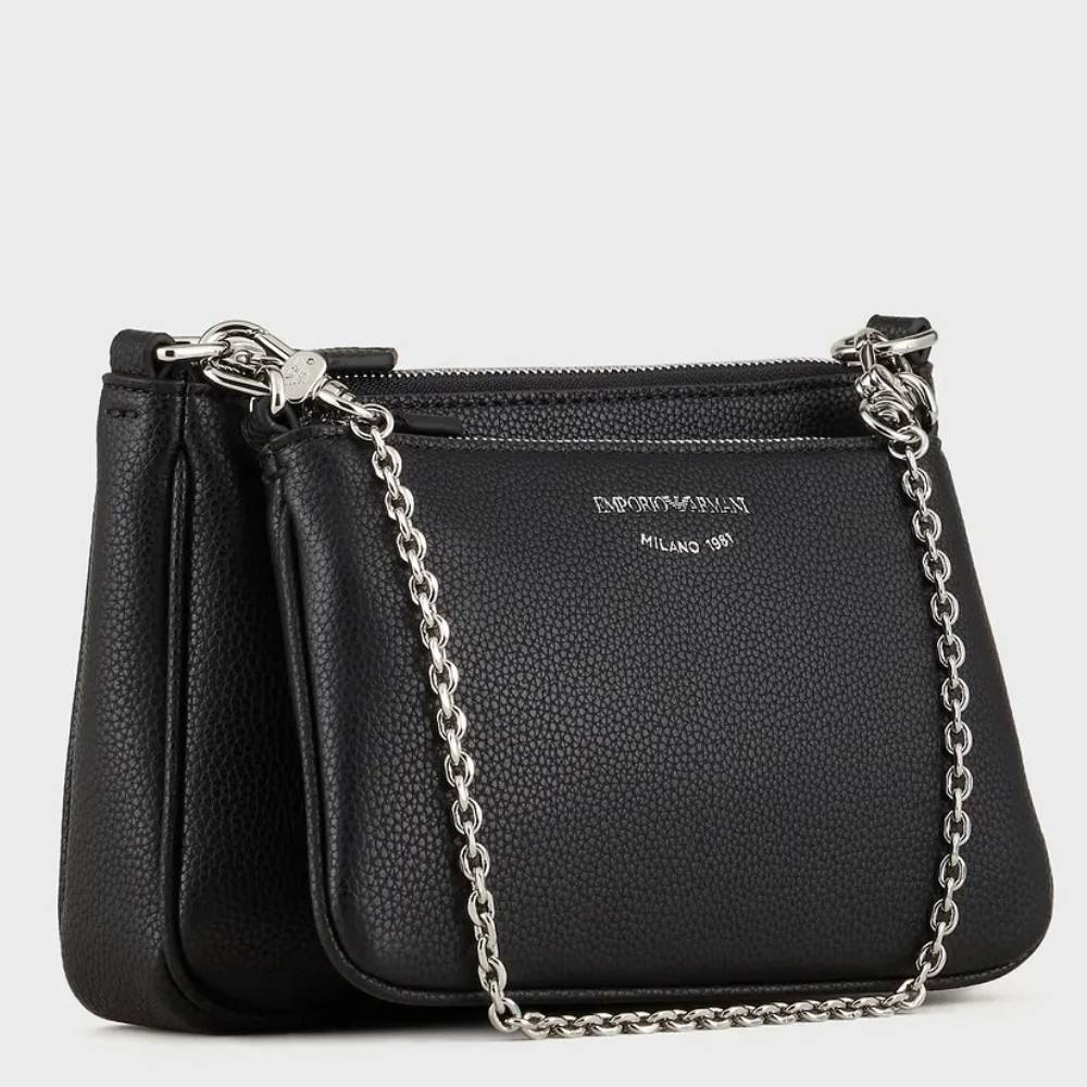 Mini sac double Emporio Armani imprime cerf Y3H317 YFO5E
