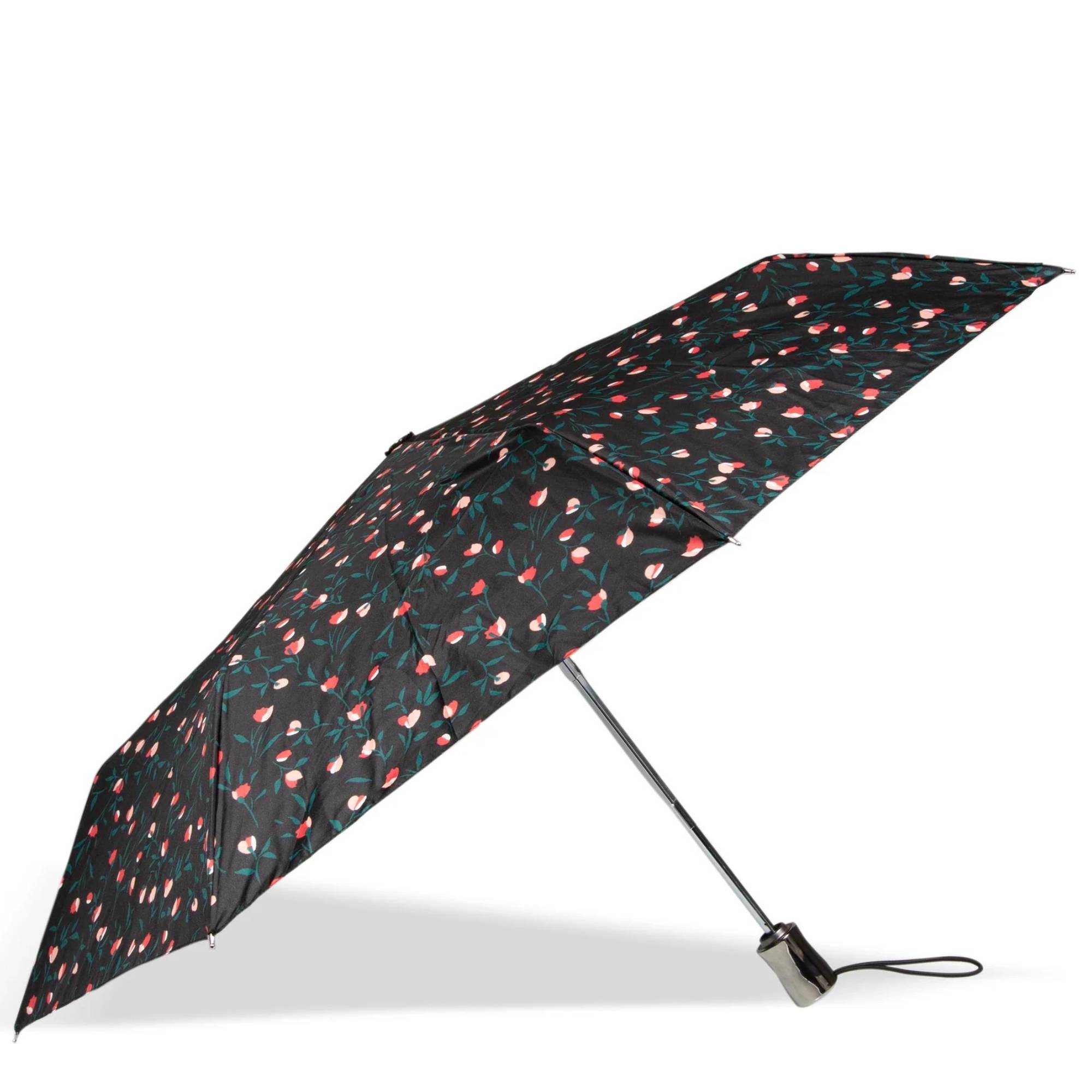 Parapluie Automatique Isotoner 09406-LYA couleur Fleur Lya ouvert