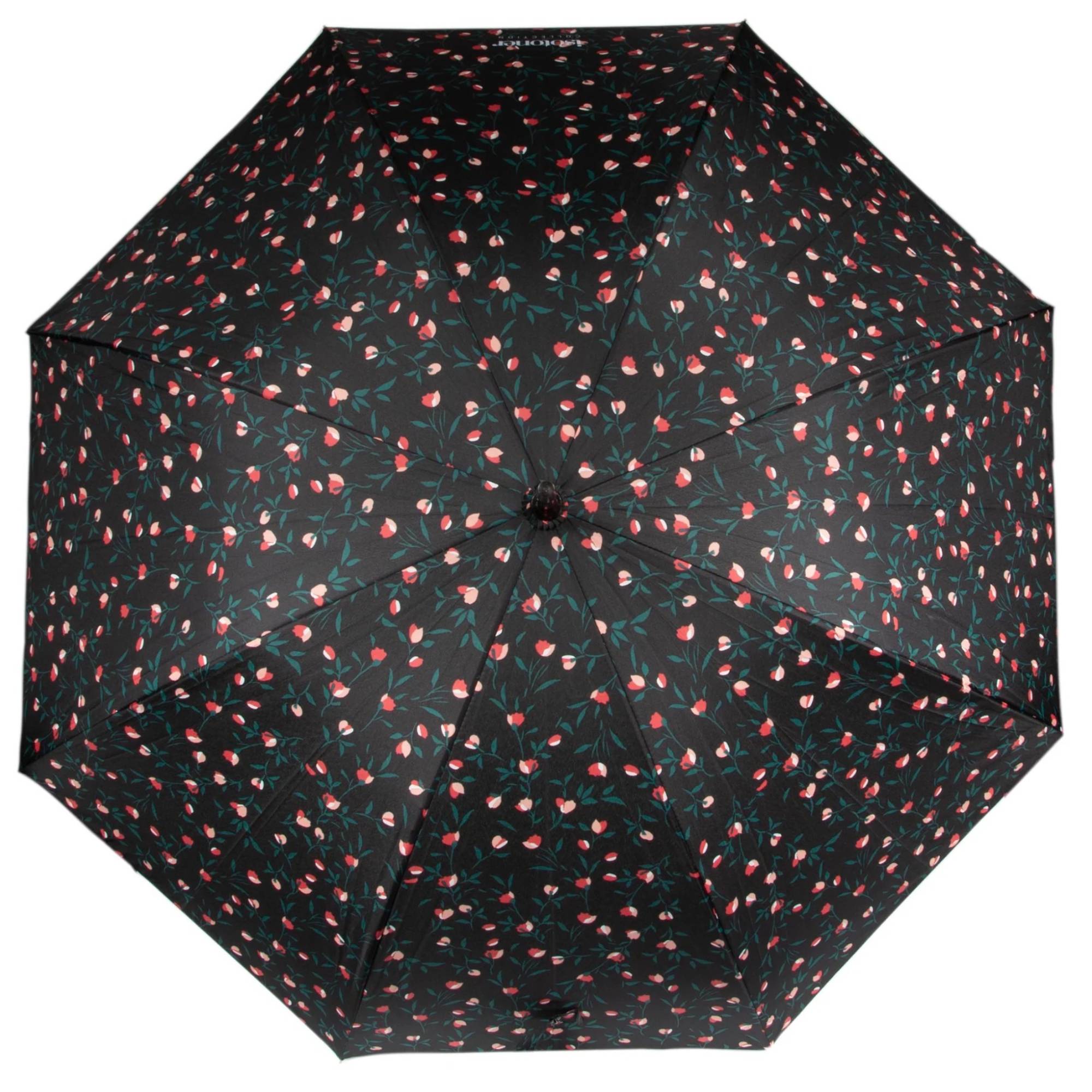 Parapluie Automatique Isotoner 09406-LYA couleur Fleur Lya vue de dessus