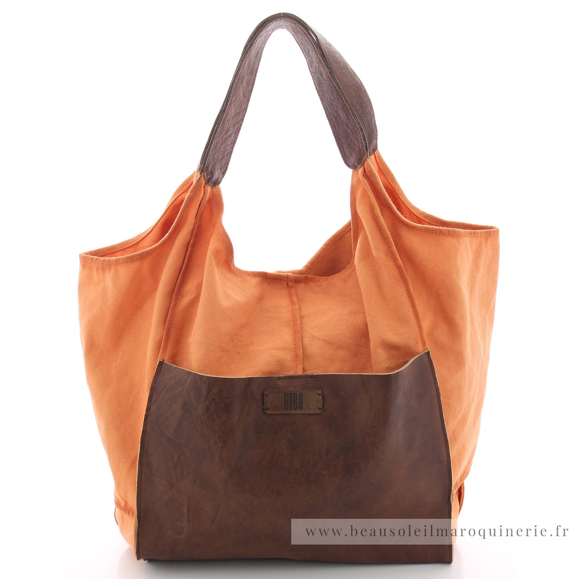 Sac épaule BIBA Cleveland CLE1L CORAL couleur corail vue de face