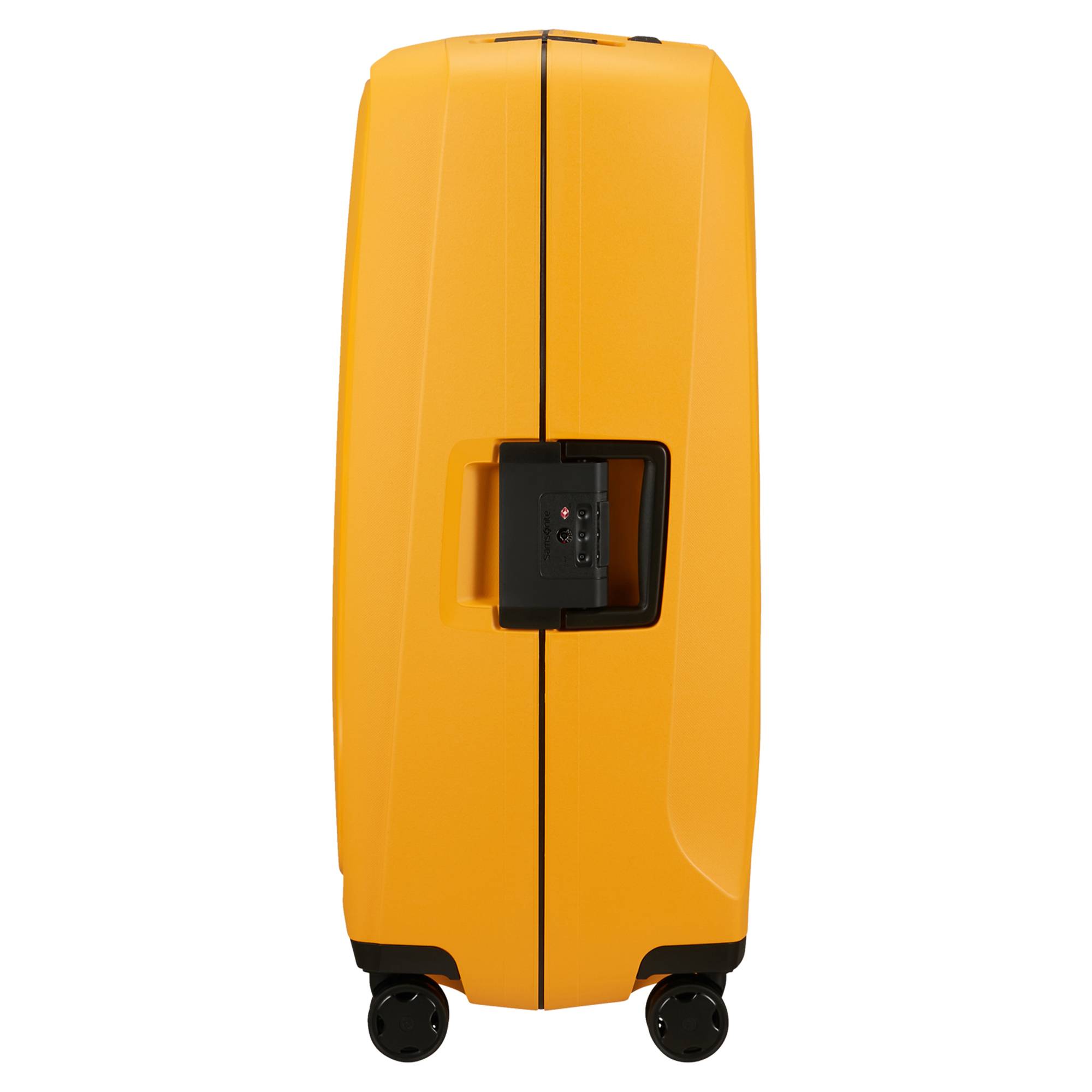 Valise à 4 roues Samsonite 75cm Trolley Essens 146912 4702 couleur Radiant Yellow, vue de profil