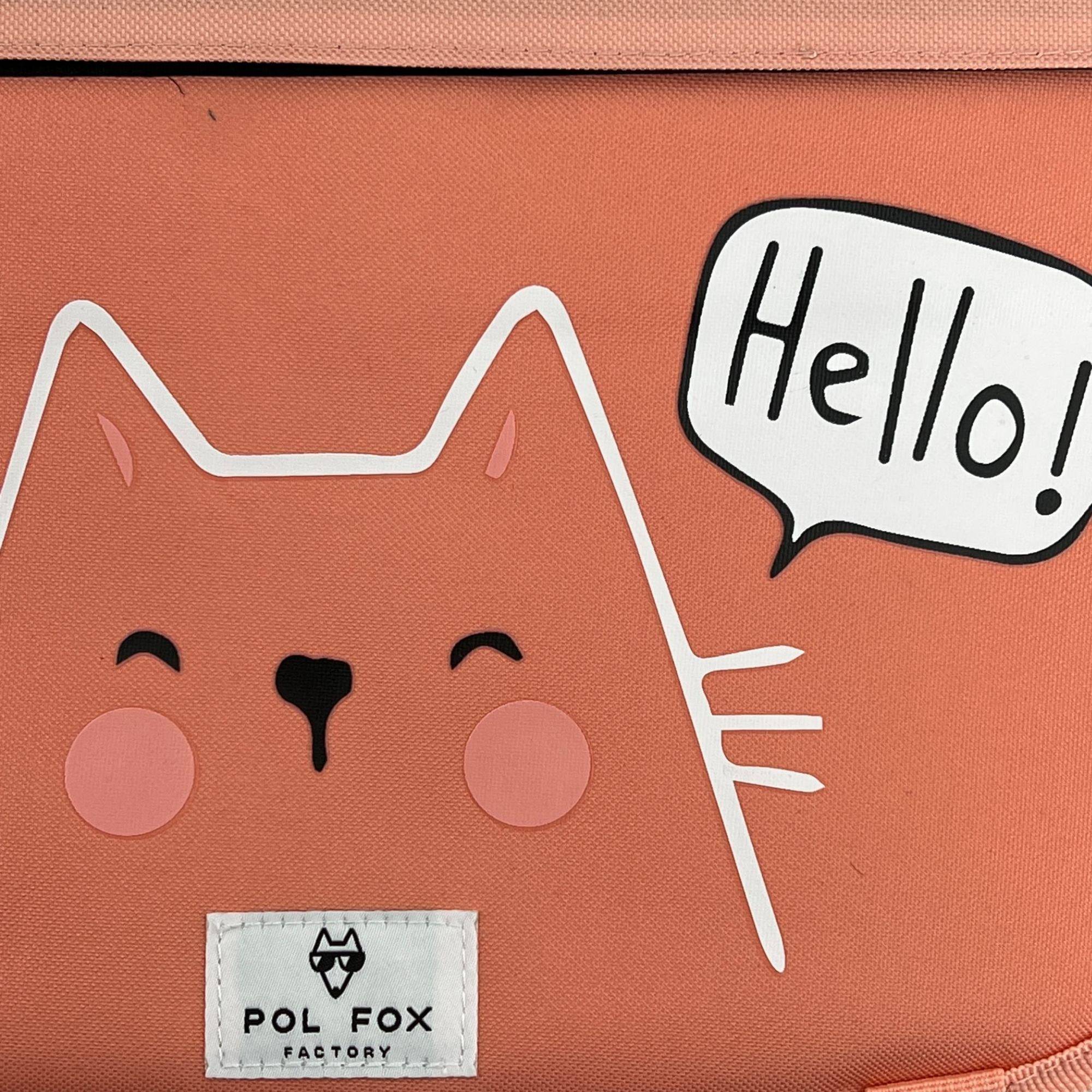 Cartable 38cm Pol Fox Hello rabat reversible CA38HE. CP CE1 CE2