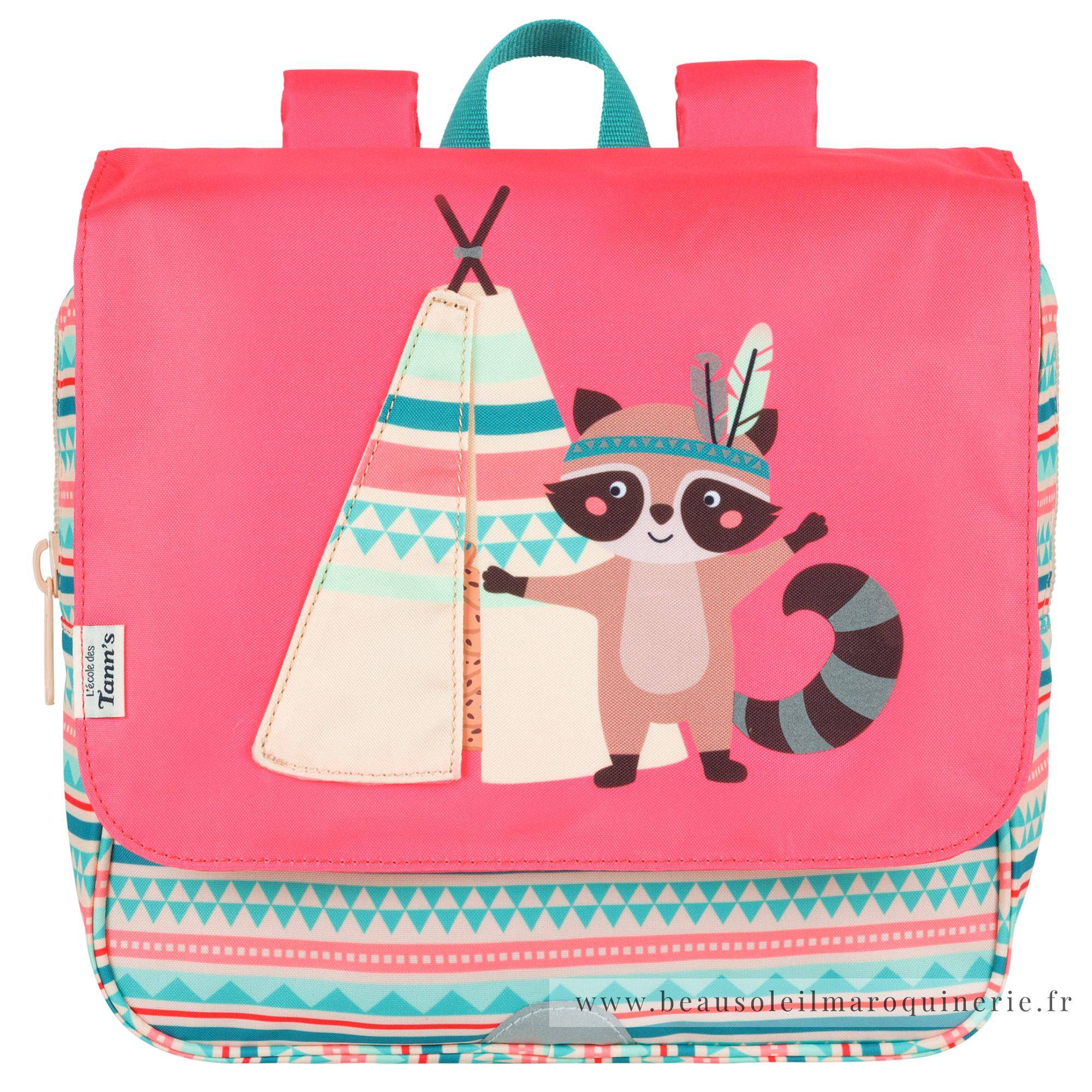 Cartable souple sac coulissant assorti Tann's Tipi 65524. Maternelle