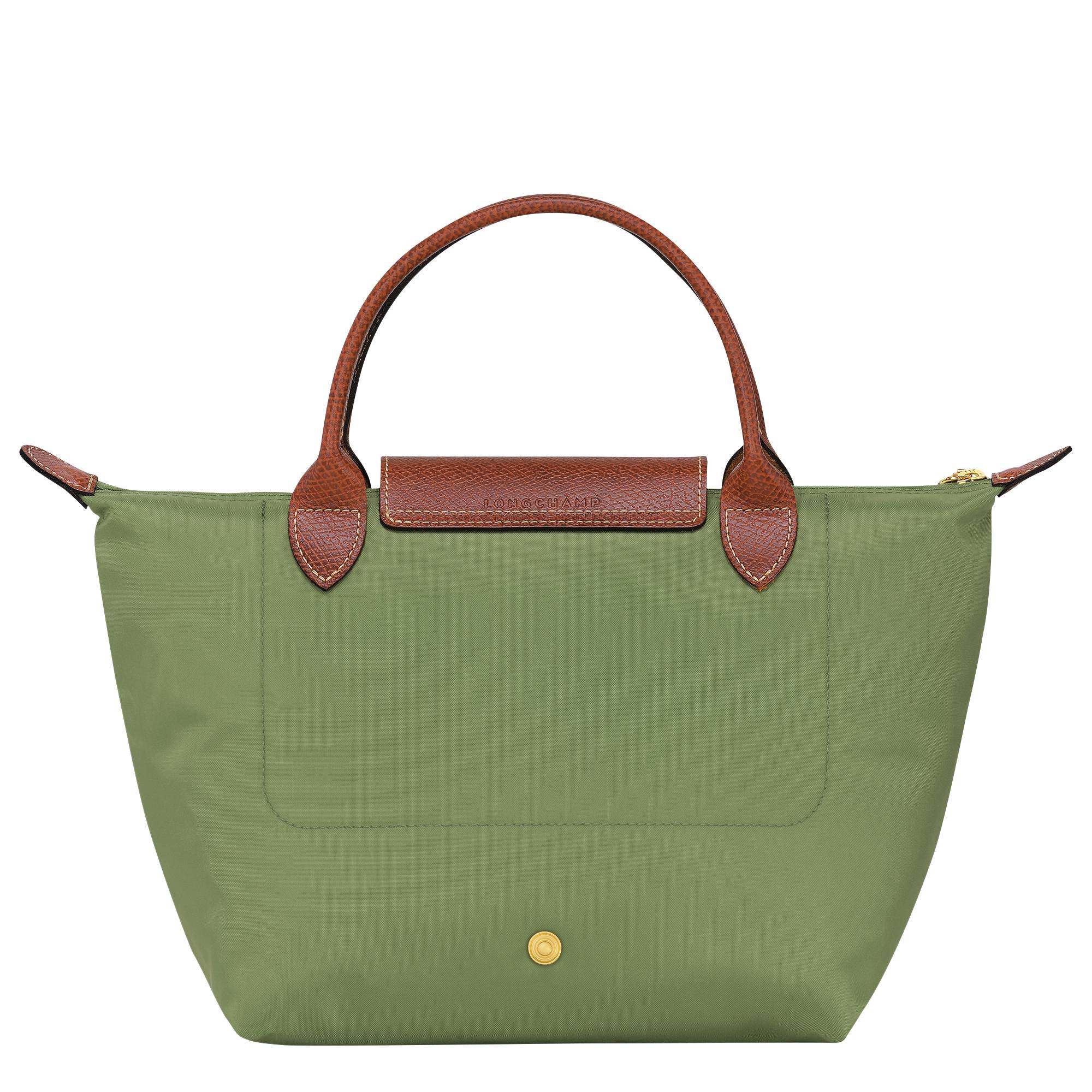 Sac porté main S Longchamp Le Pliage Original L1621089 P77 couleur lichen vue de dos