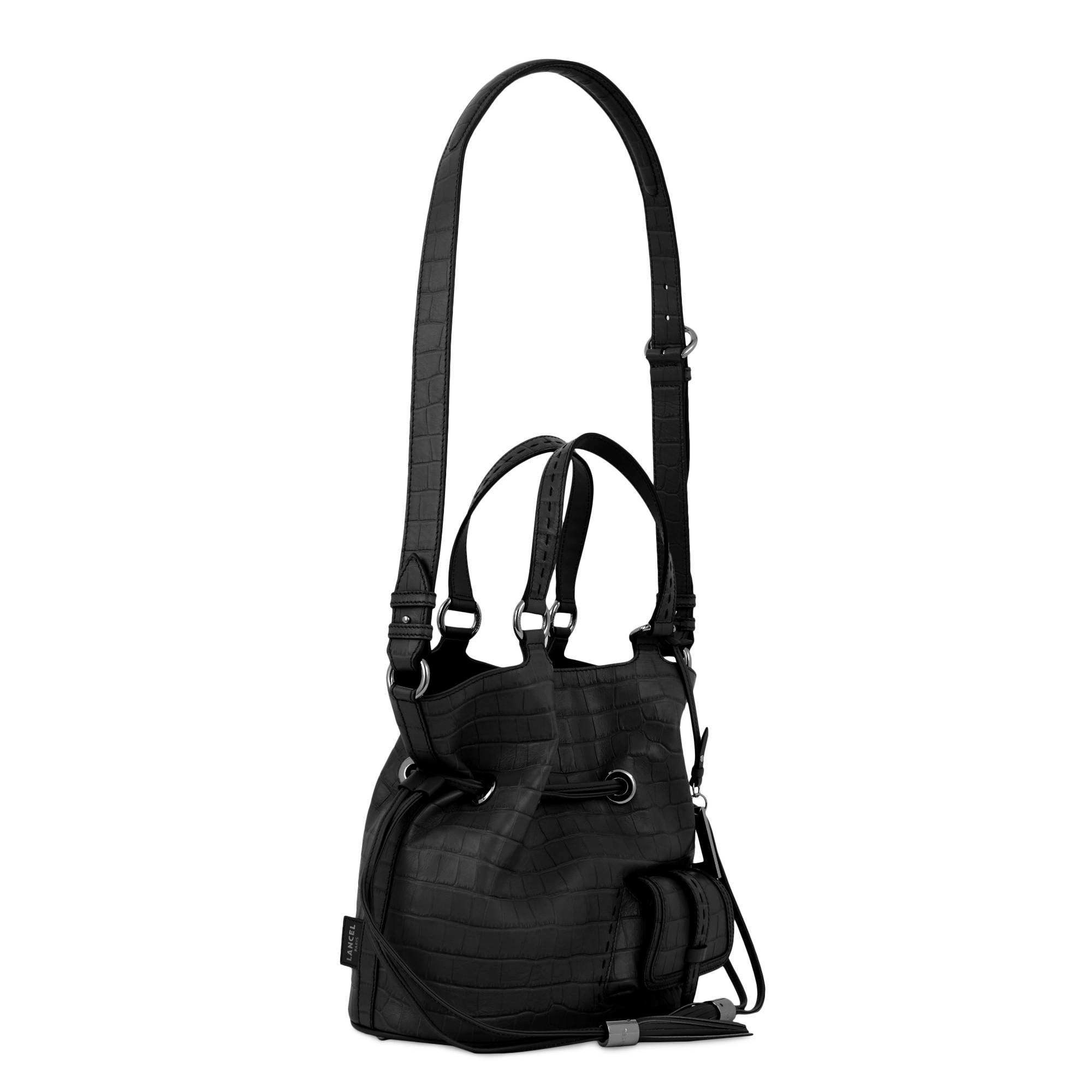 Sac lancel noir croco on sale