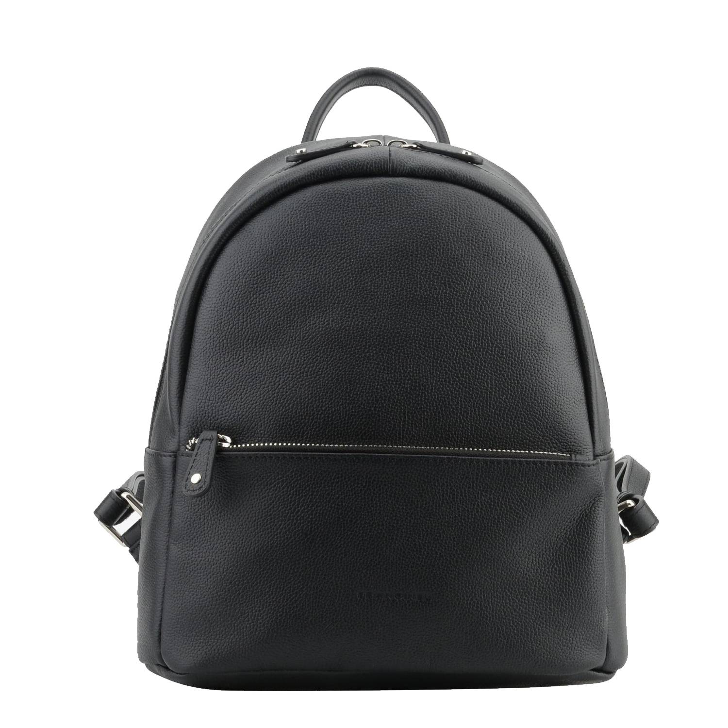 Mini sac à dos Francinel zippé Tiana 22328 NR couleur noir, vue de face