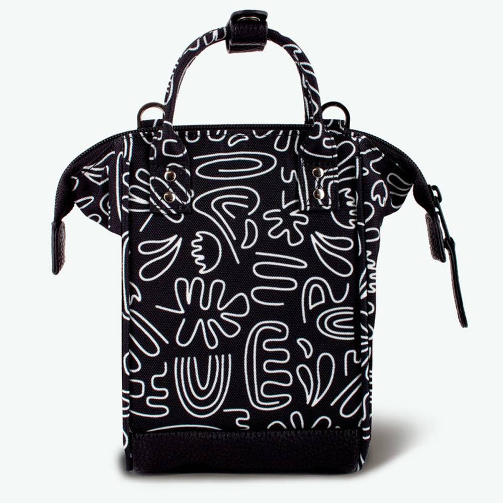 Petit sac bandoulière Cabaïa NANO AMIENS couleur noir, vue de dos