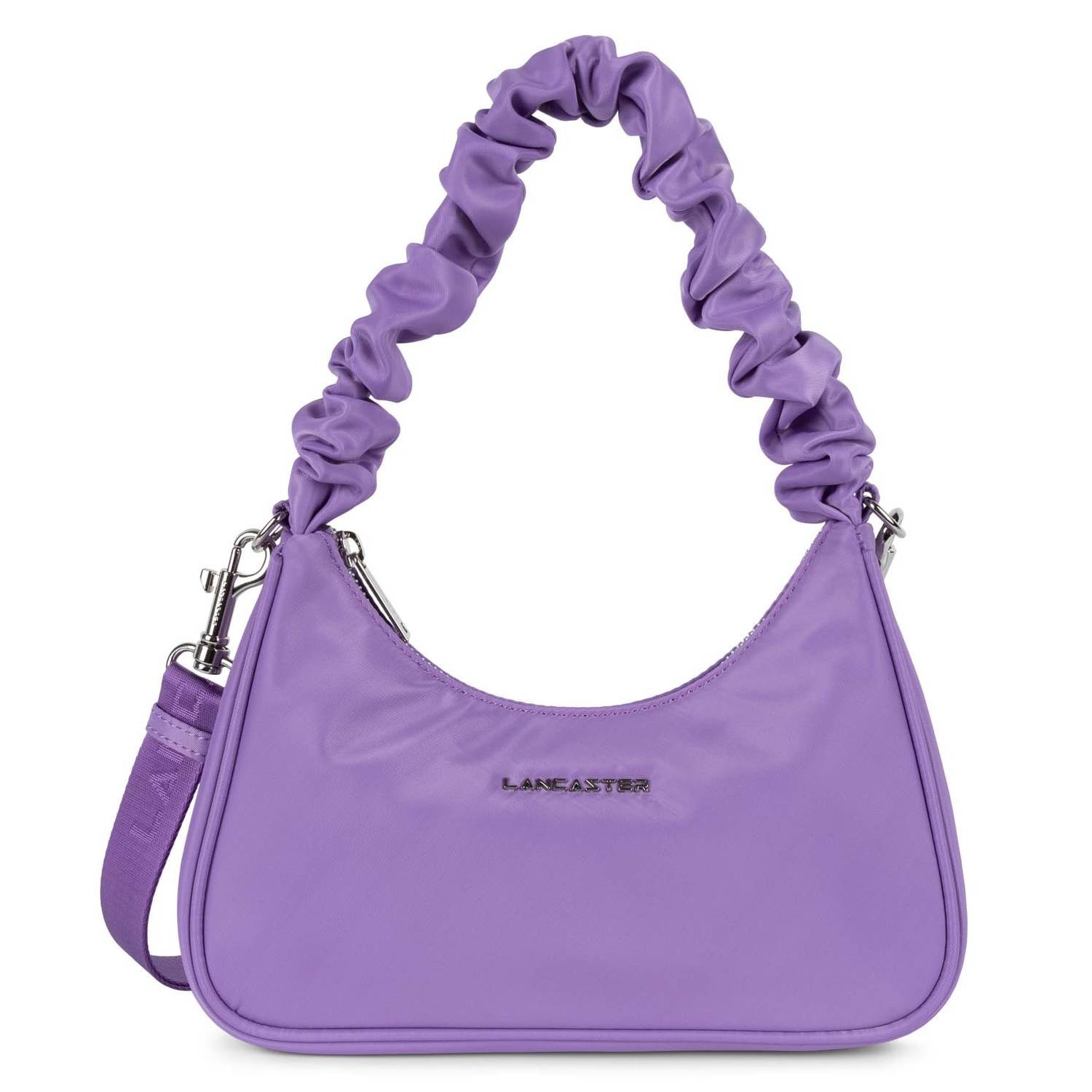 Sac baguette Zippé Lancaster Basic Chouchou 510-68-IRIS couleur Iris, vue de face