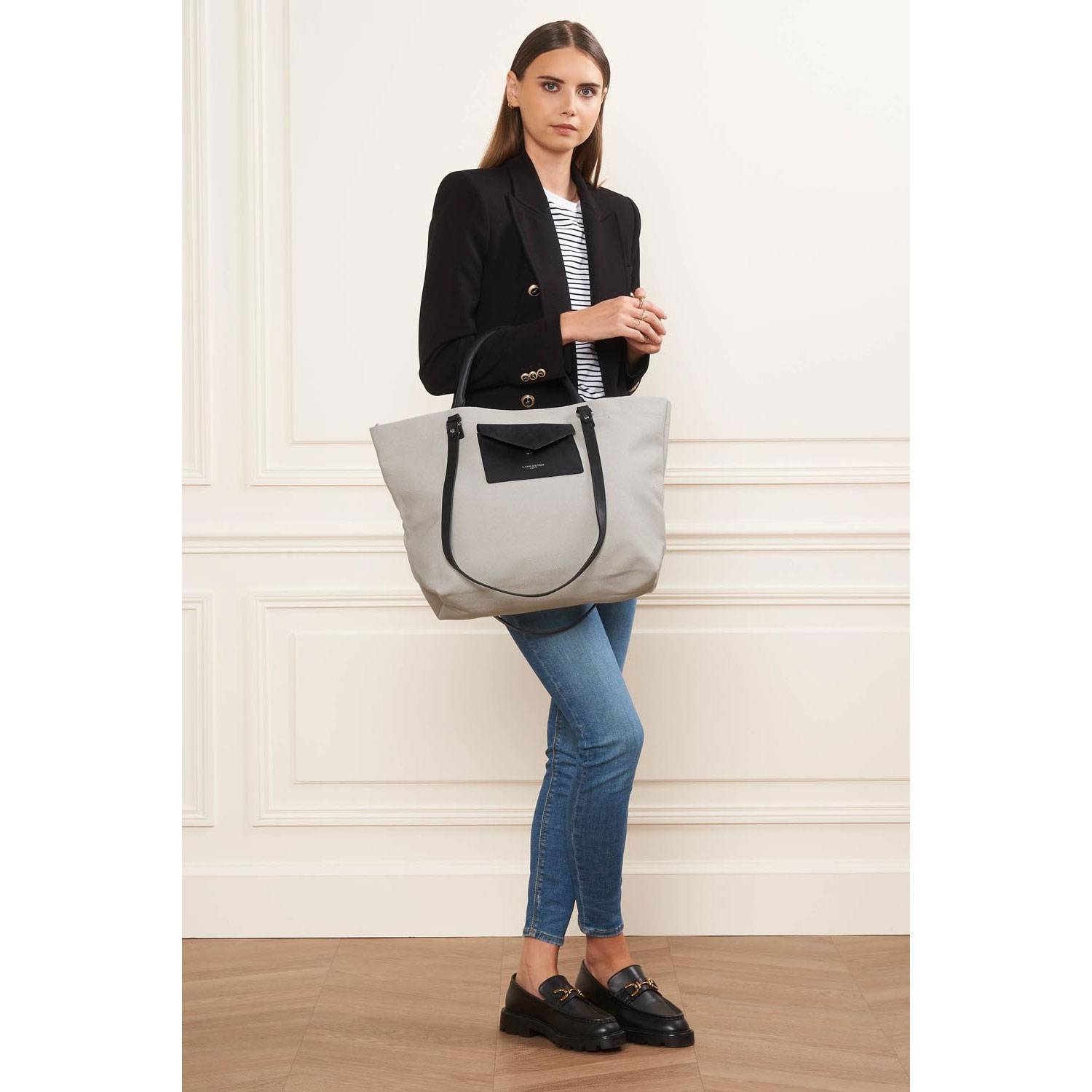 Grand sac cabas Lancaster Canvas Conscious 518 002