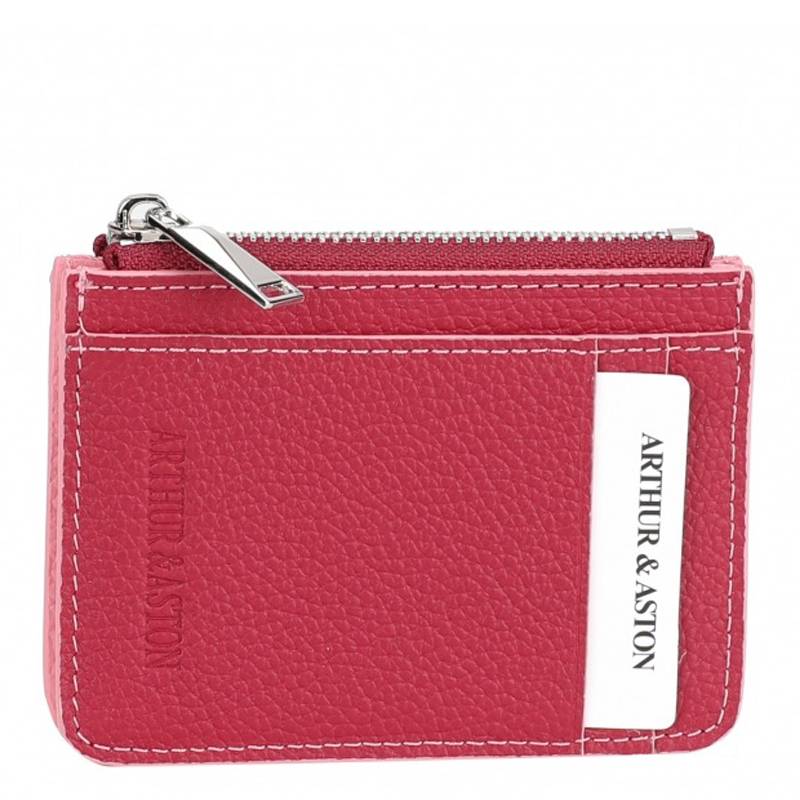 Porte cartes Arthur & Aston Joy en cuir 2319-270 E Rouge