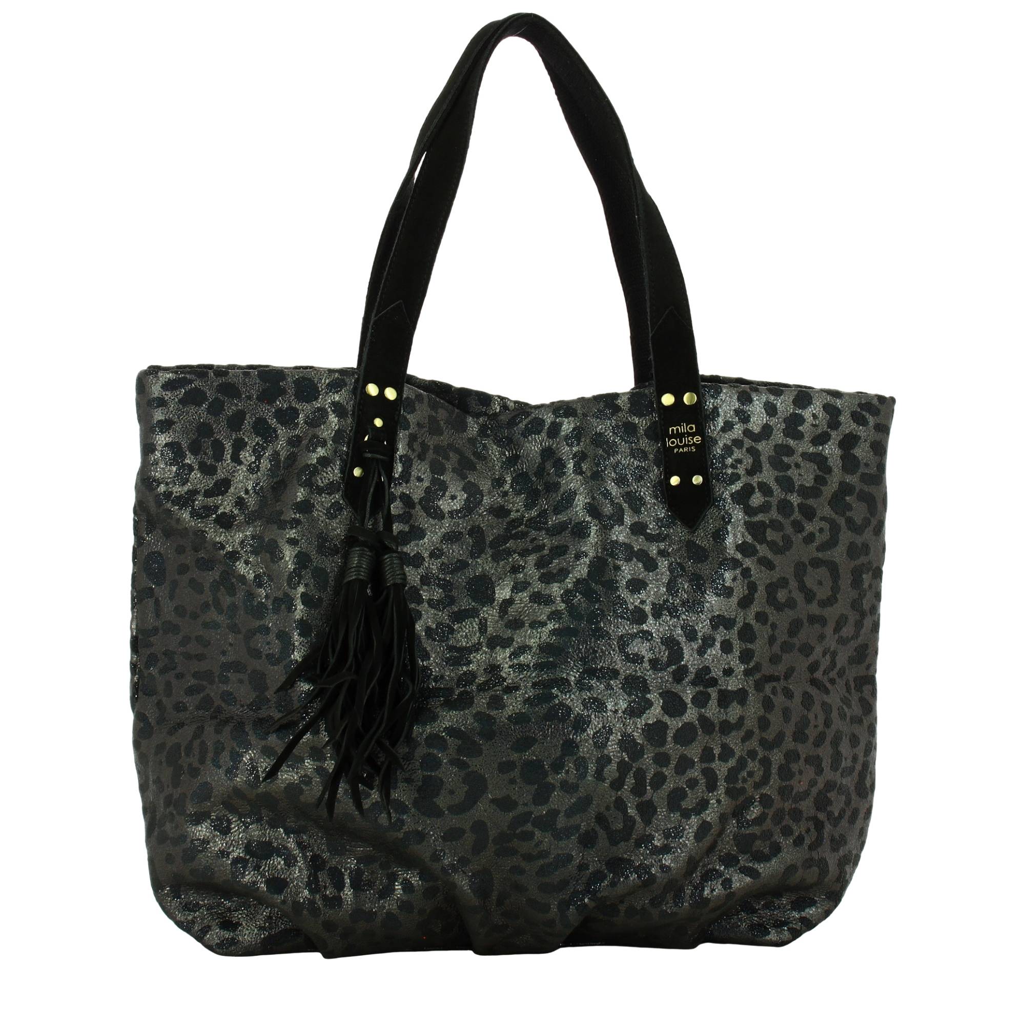 Grand sac cabas Mila Louise Nicole SL2 leopard 23220SL2