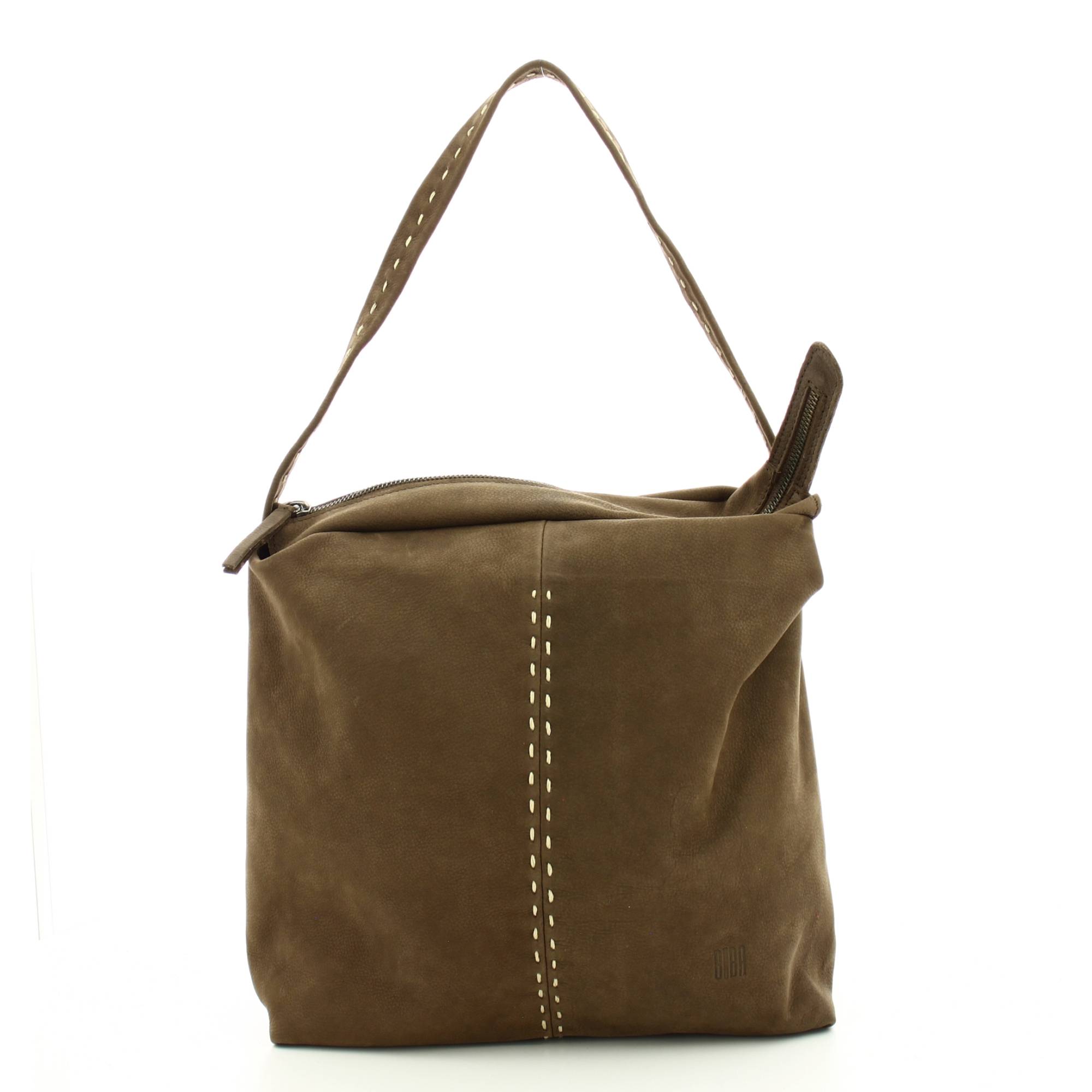 Sac porté épaule BIBA Kenay en cuir KEY2L CUERO couleur Cognac, vue de face