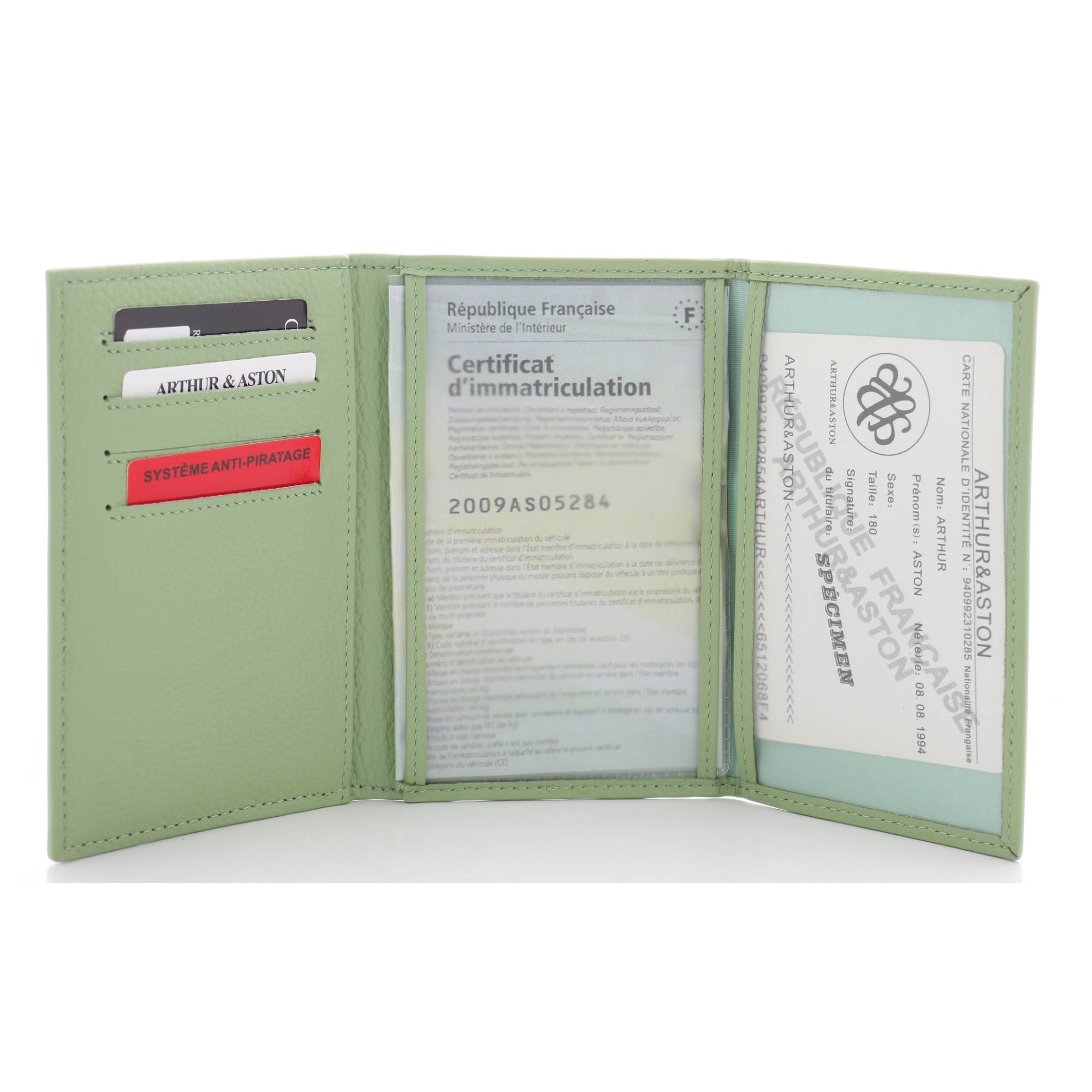 Porte hot sale papiers cuir