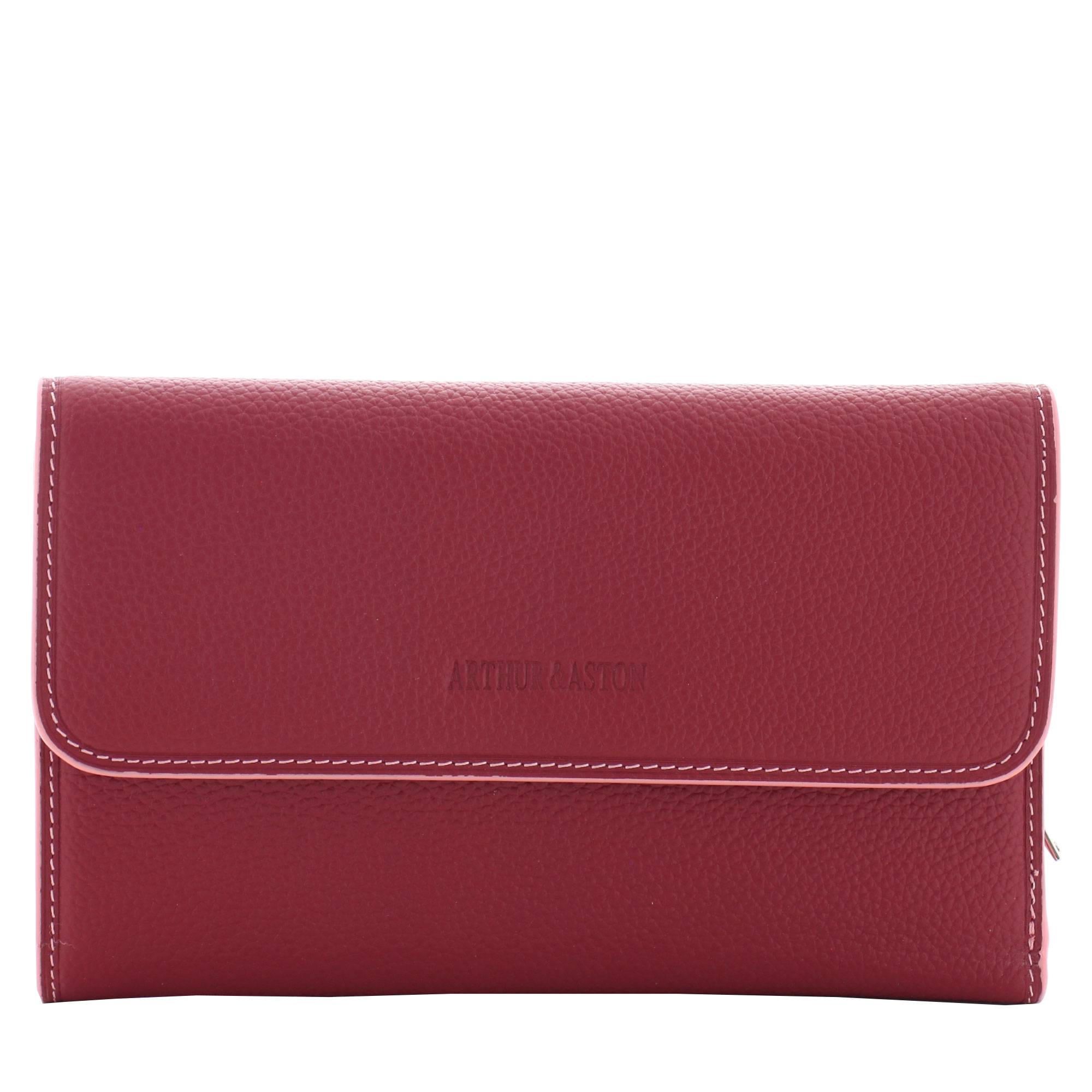 Compagnon femme Arthur & Aston Joy en cuir 2319-268 E couleur Rouge, vue de face