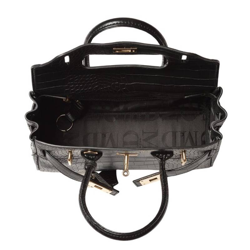 Petit sac best sale noir croco