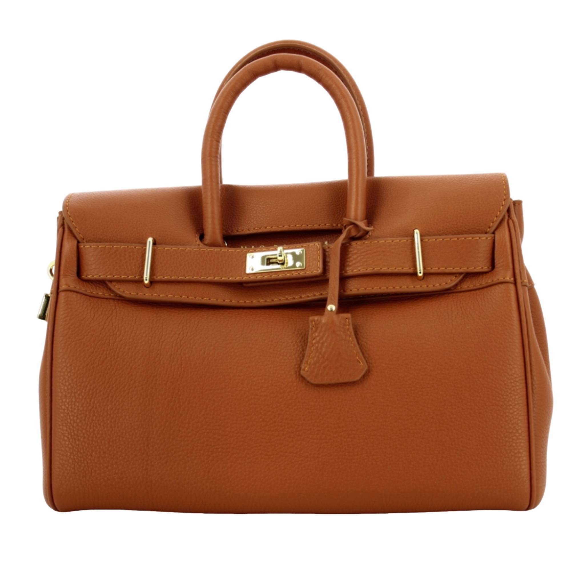 Joli authentique grand sac à main HUGO BOSS cuir vintage bag /