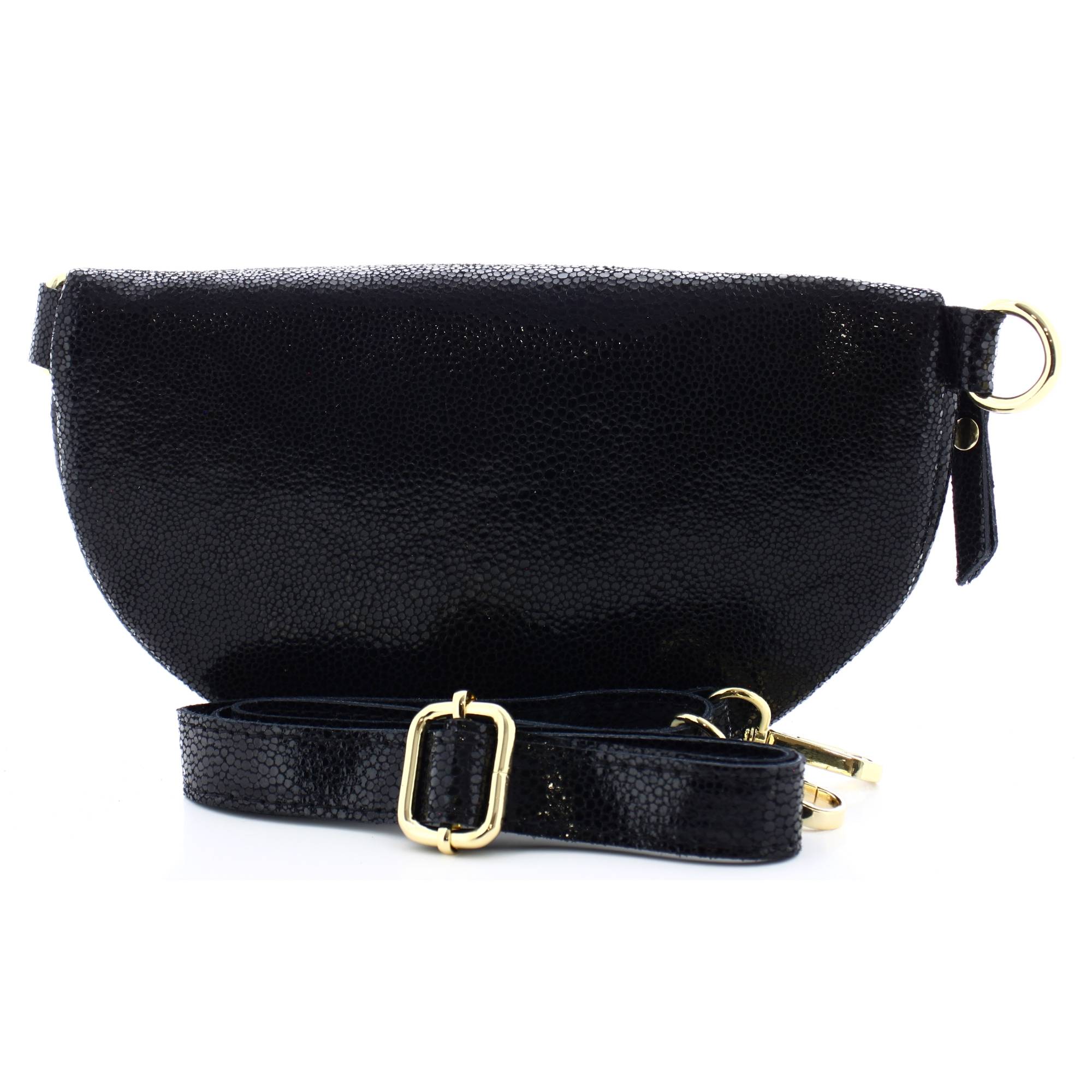 Sac banane Marlon Firenze effet grainé BS3387 7- 23 couleur Noir, vue de dos