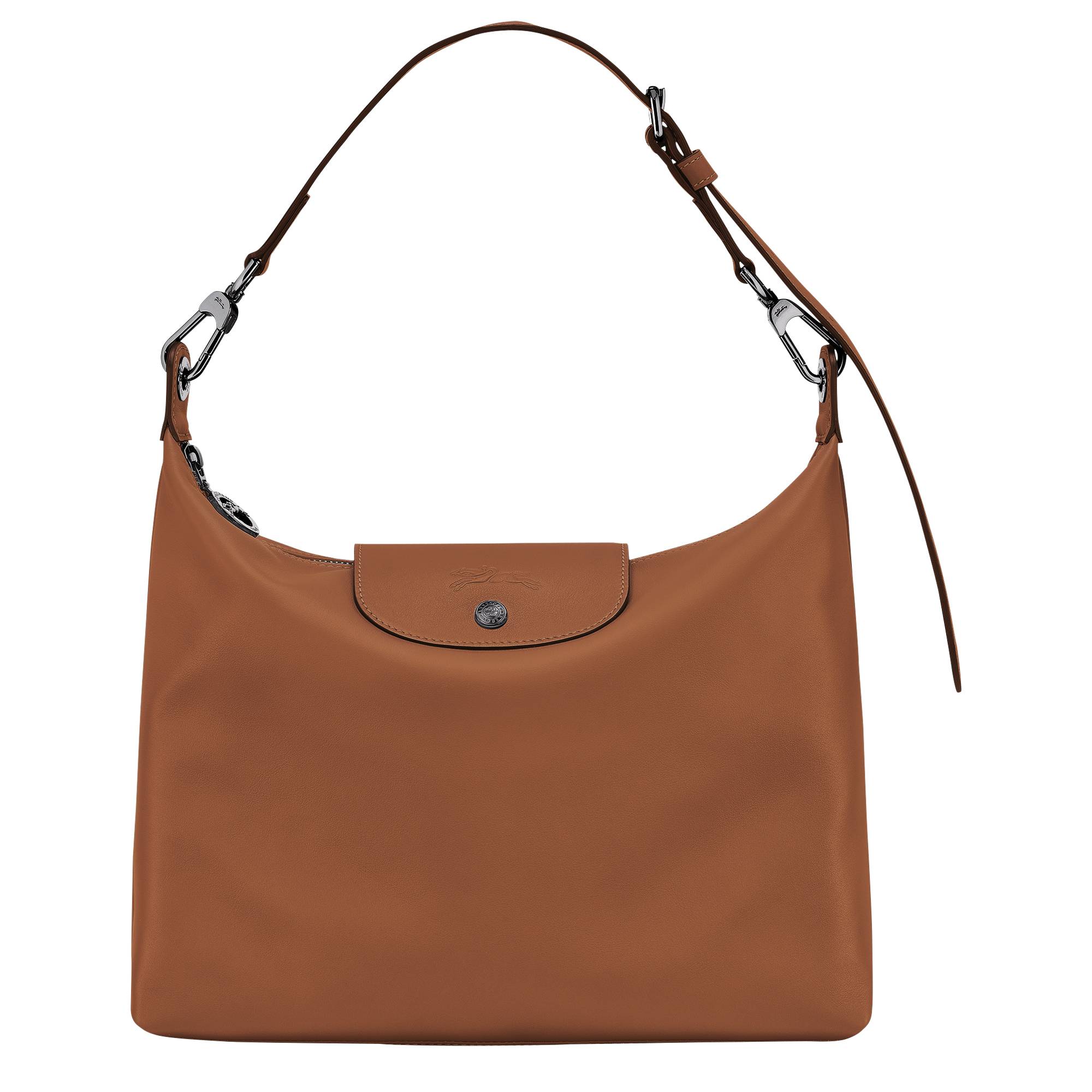 Sac hobo M Longchamp Le Pliage Xtra 10189987 504 couleur Cognac, vue de face