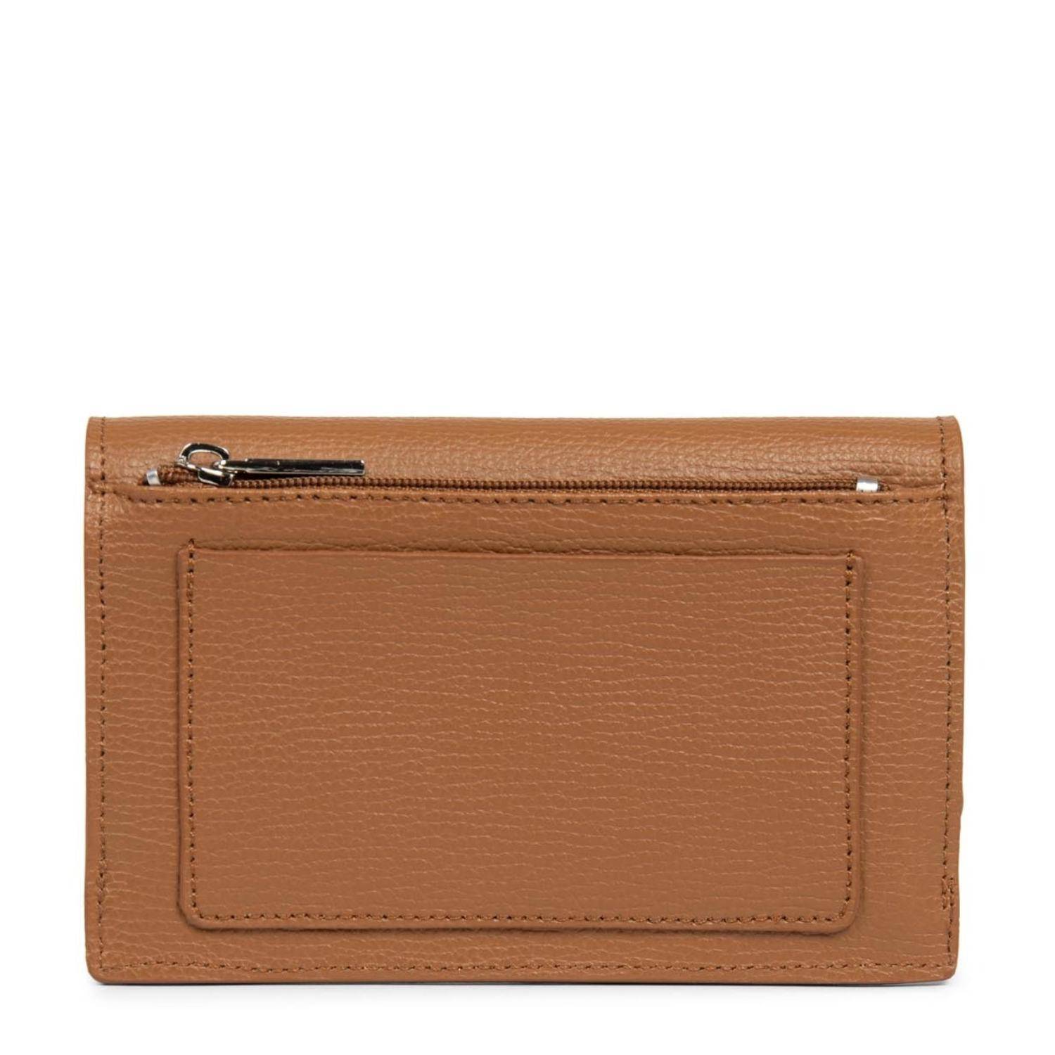 Portefeuille Compact Camel Porte-monnaie Lancaster En Cuir De Vachette Grainé - Foulonné PM Couleur Camel Portefeuille Lancaster Pour Femme
