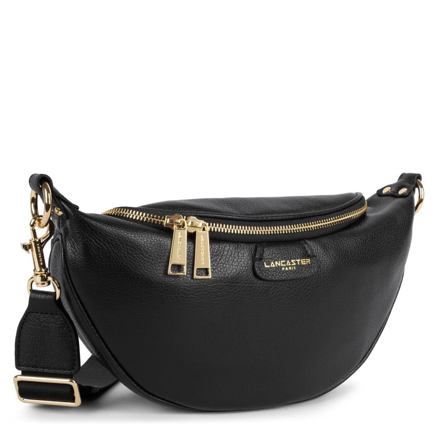 Sac banane zippe Lancaster Dune 529 85 en cuir graine