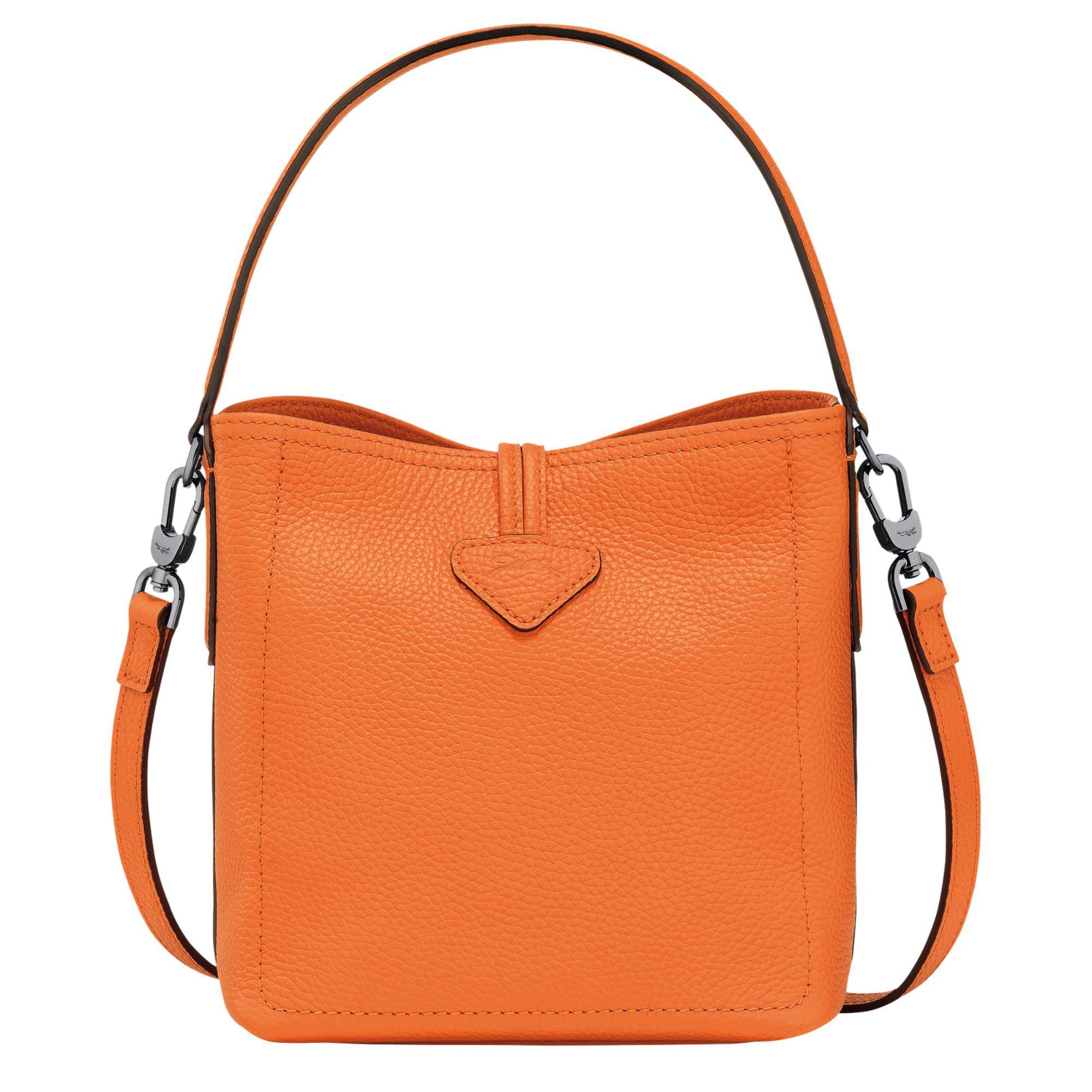 Sac seau Longchamp Roseau Essential S 10159 968 217 couleur orange, vue de dos