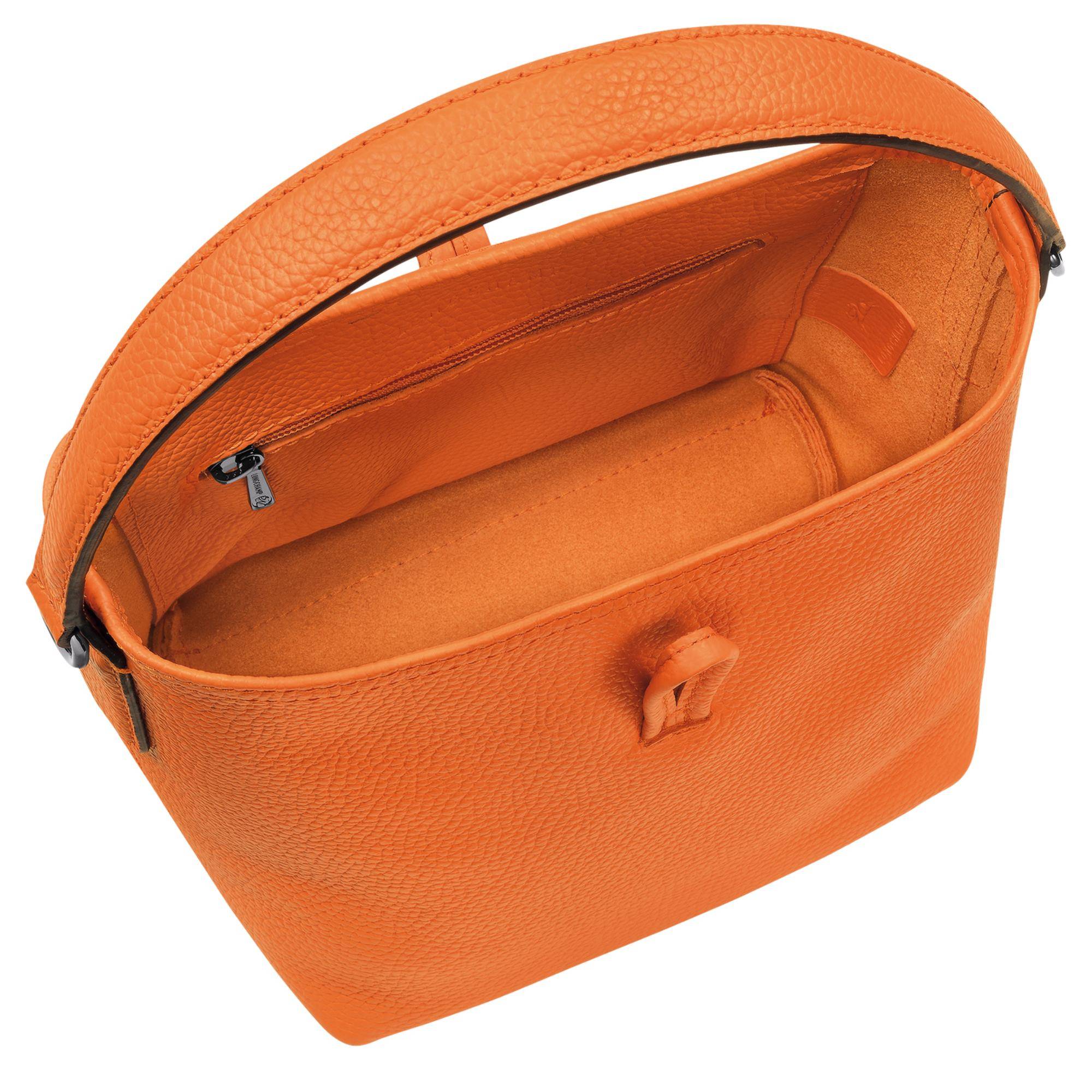 Sac seau Longchamp Roseau Essential S 10159 968 217 couleur orange, intérieur