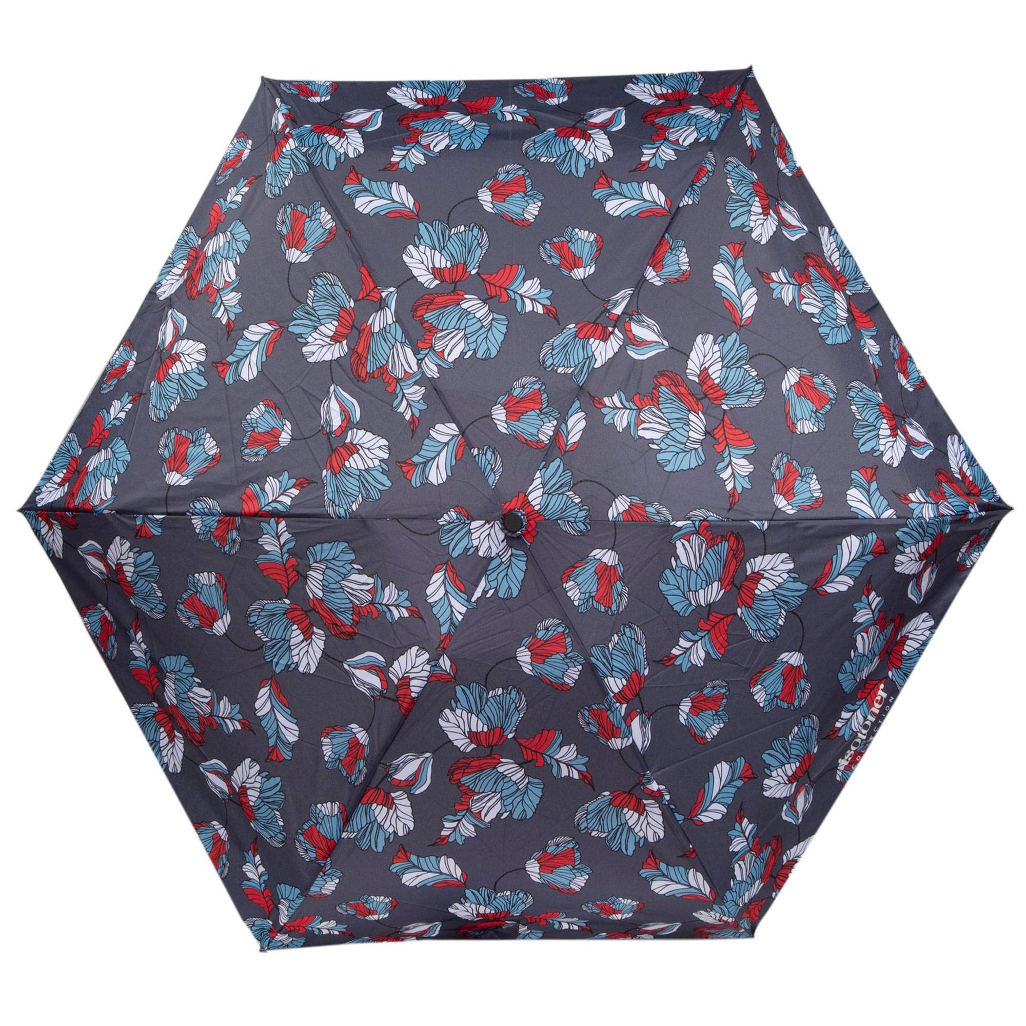 Mini parapluie ouverture automatique Isotoner 09145 DCP couleur Fleur Japonaise face