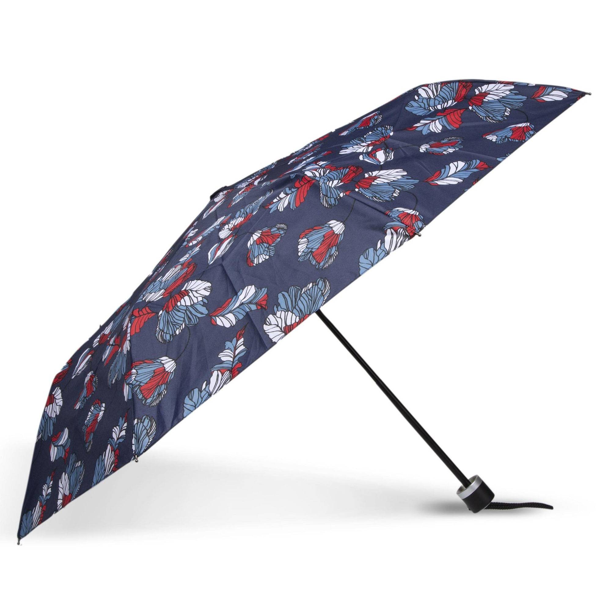 Parapluie manuel petit prix Isotoner X-tra Sec 09189-JPF couleur Fleur Japonaise, ouvert