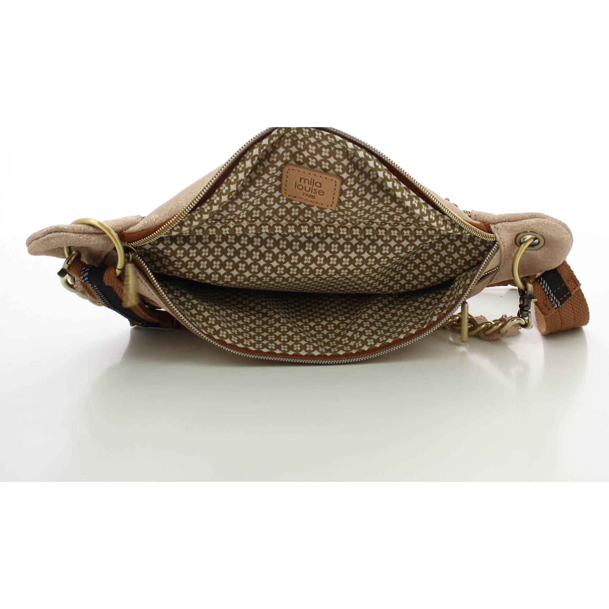 Sac banane zipp Mila Louise Petra X en cuir 23689X