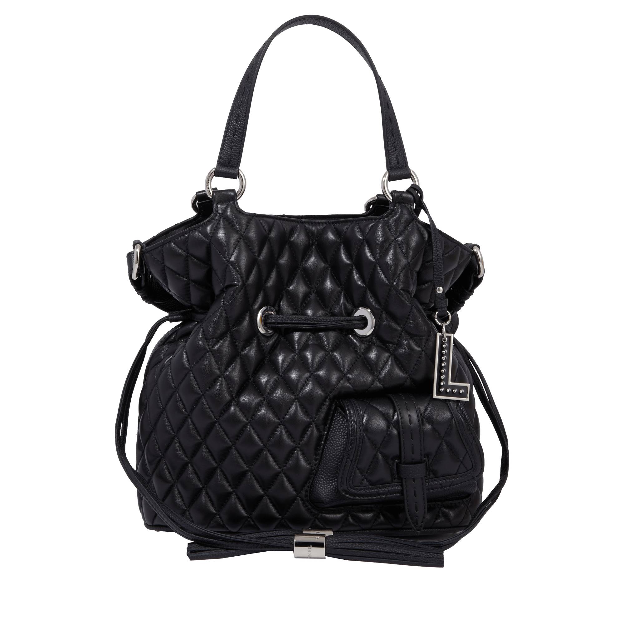 Sac seau M Lancel Premier Flirt cuir matelasse A12959