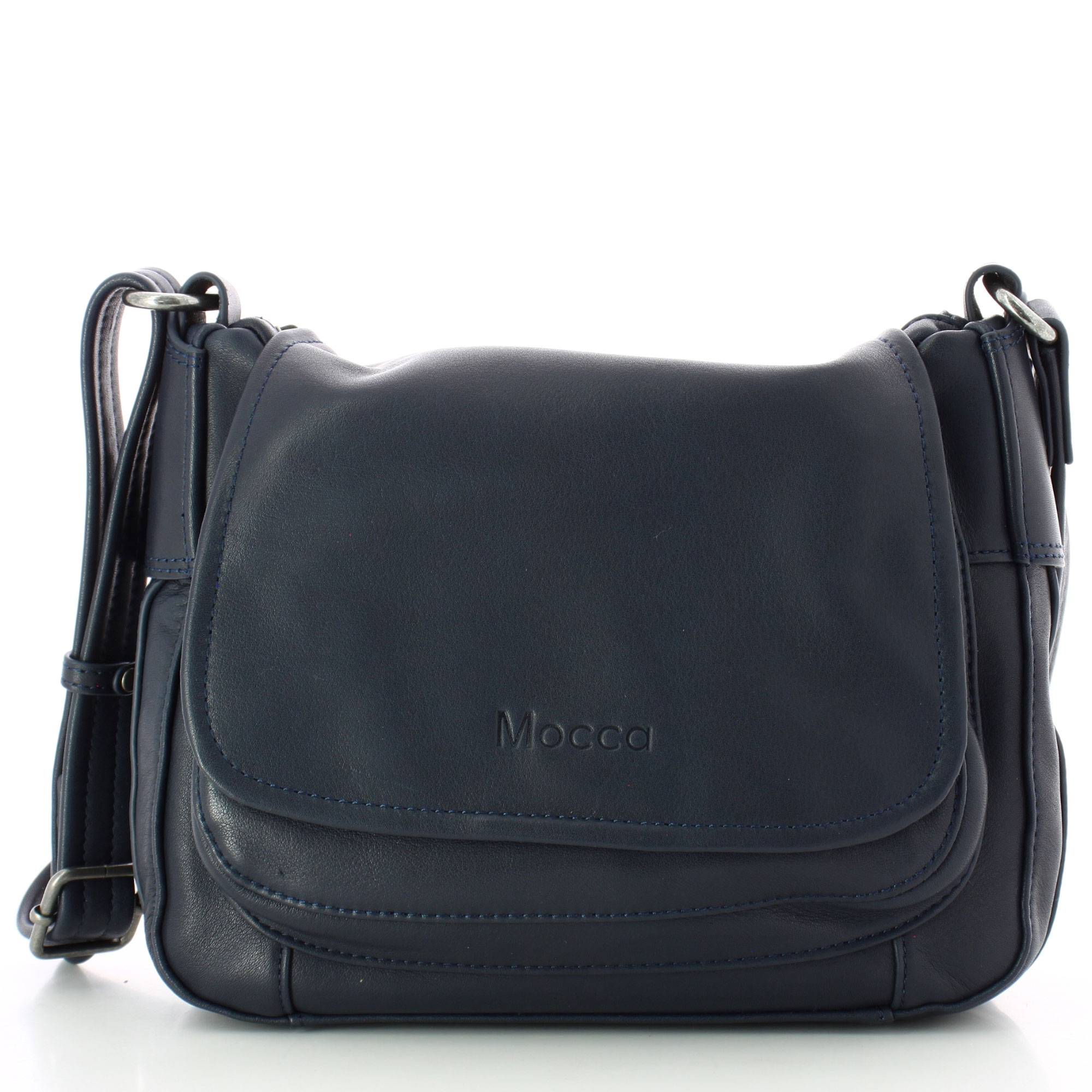 Sac porte travers a rabat Mocca Cristina cuir M147 02