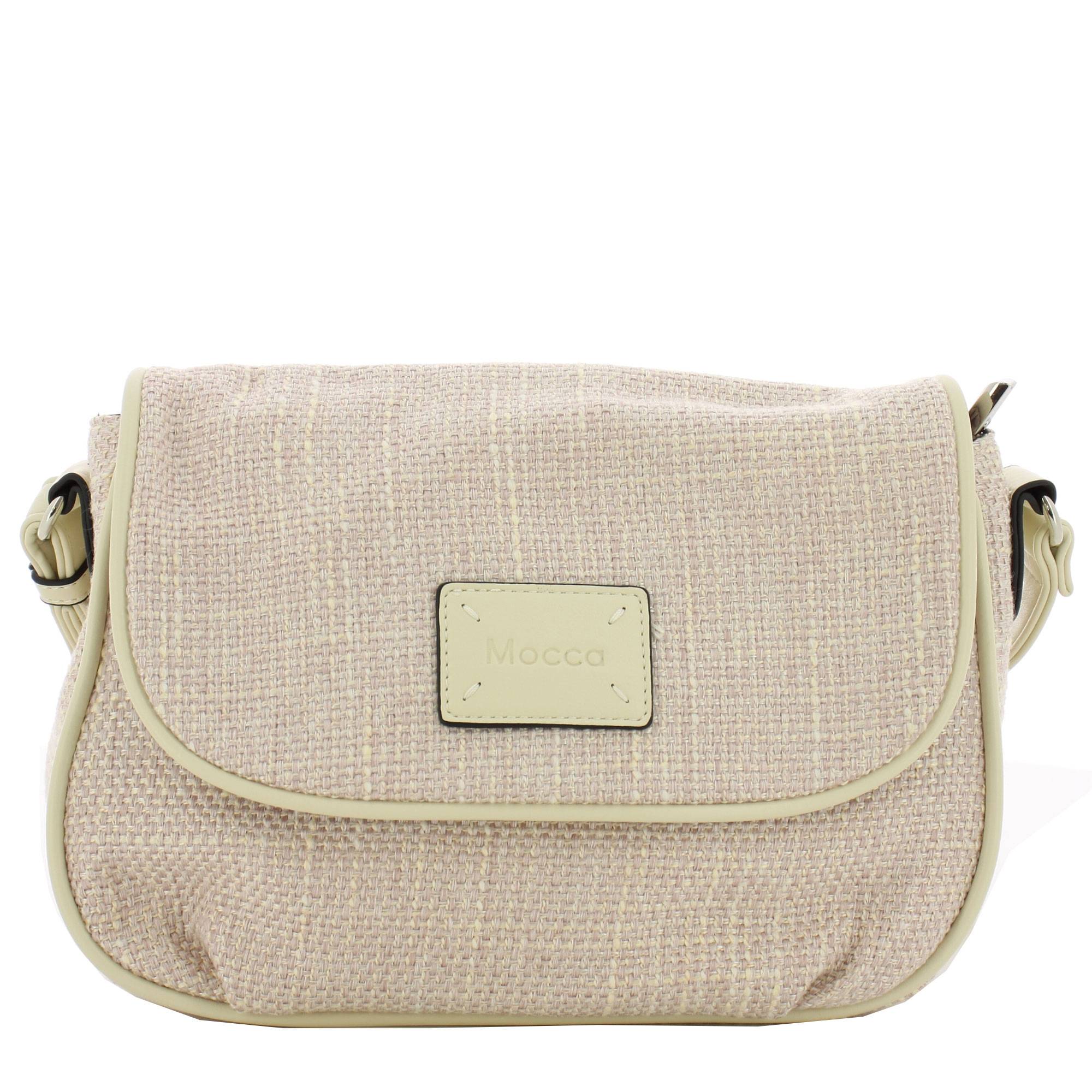 Sac porte travers Mocca Jenna a rabat tisse M2401 05