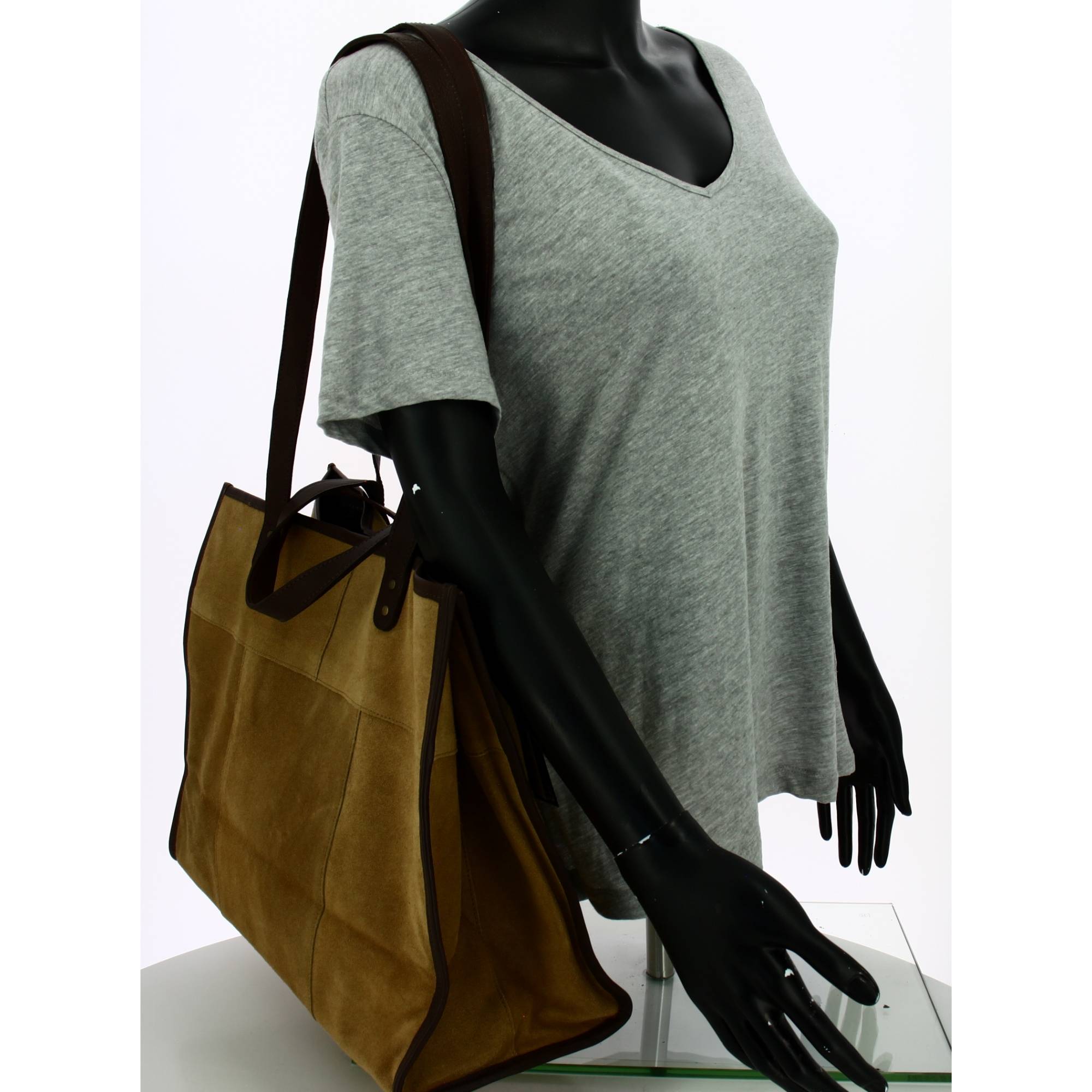Sac cabas nubuck on sale