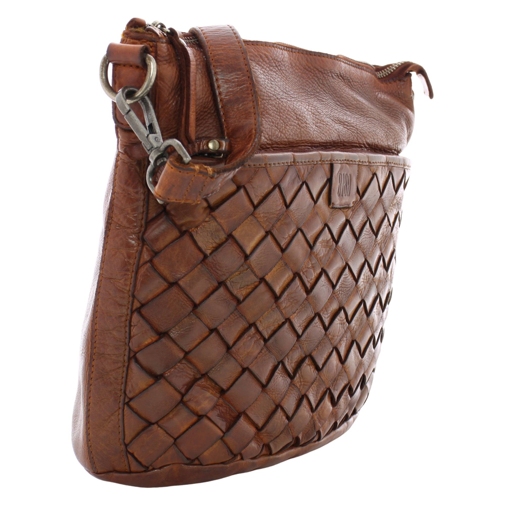 Sac bandoulière Biba Lewisburg LEI4L couleur cognac vue de profil